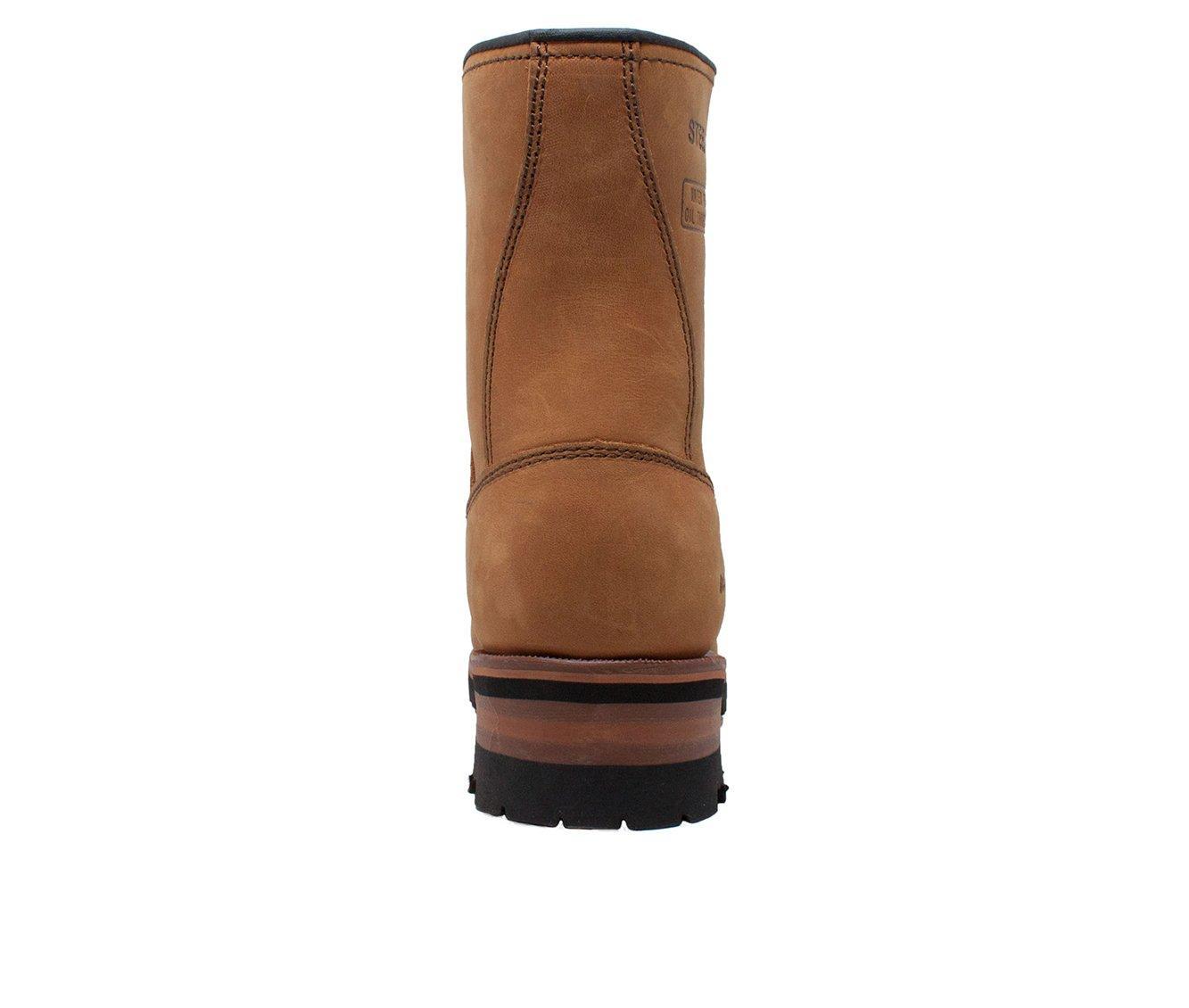 Men's AdTec 9" Steel Toe Logger Work Boots Product Image