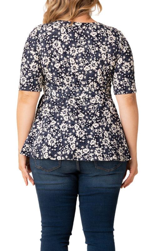 Posh Peplum Top - Plus Product Image