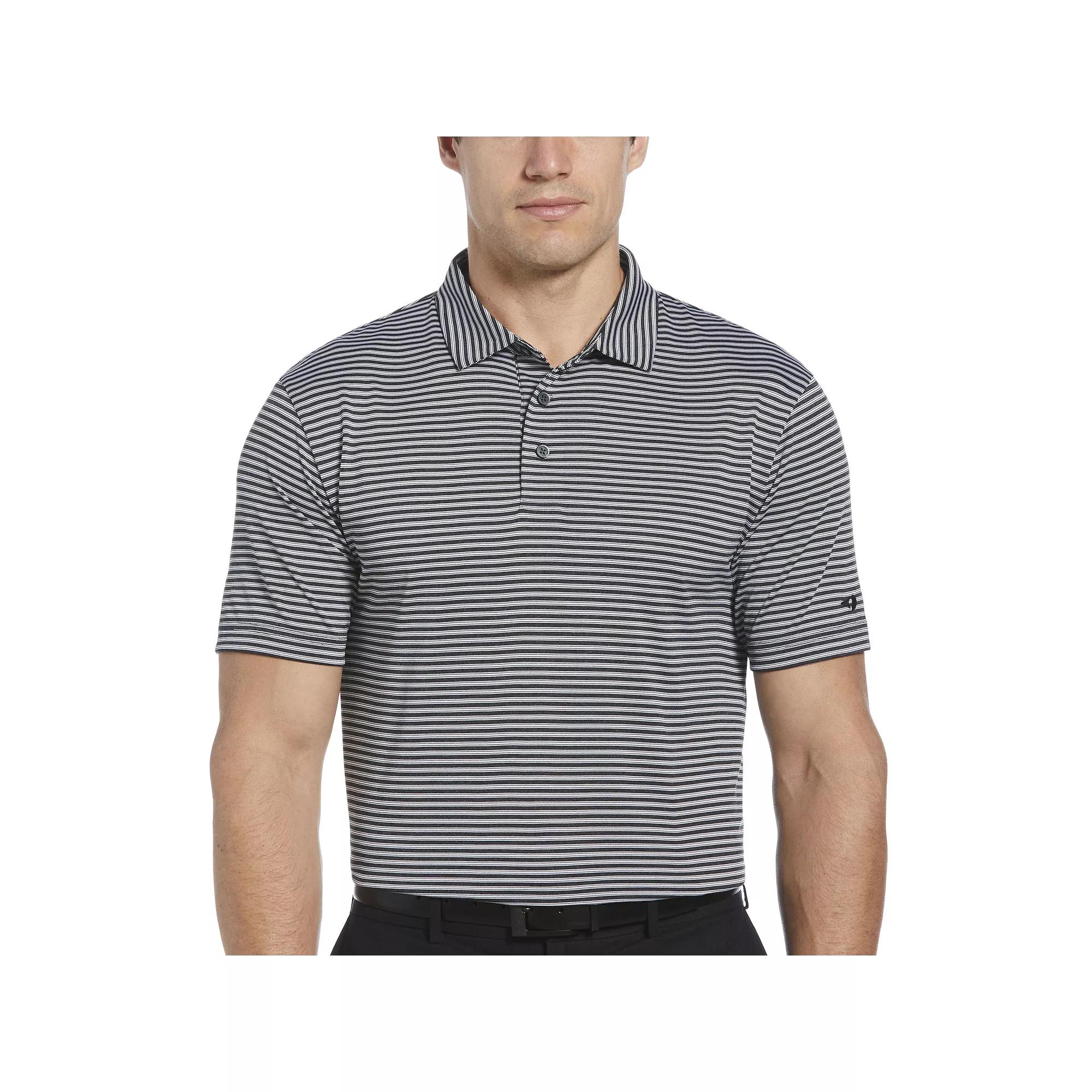Men's Grand Slam UPF 30 Heather Feeder Stripe Golf Polo,  Product Image