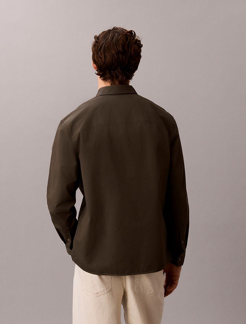 Garment Washed Twill Easy Overshirt Product Image