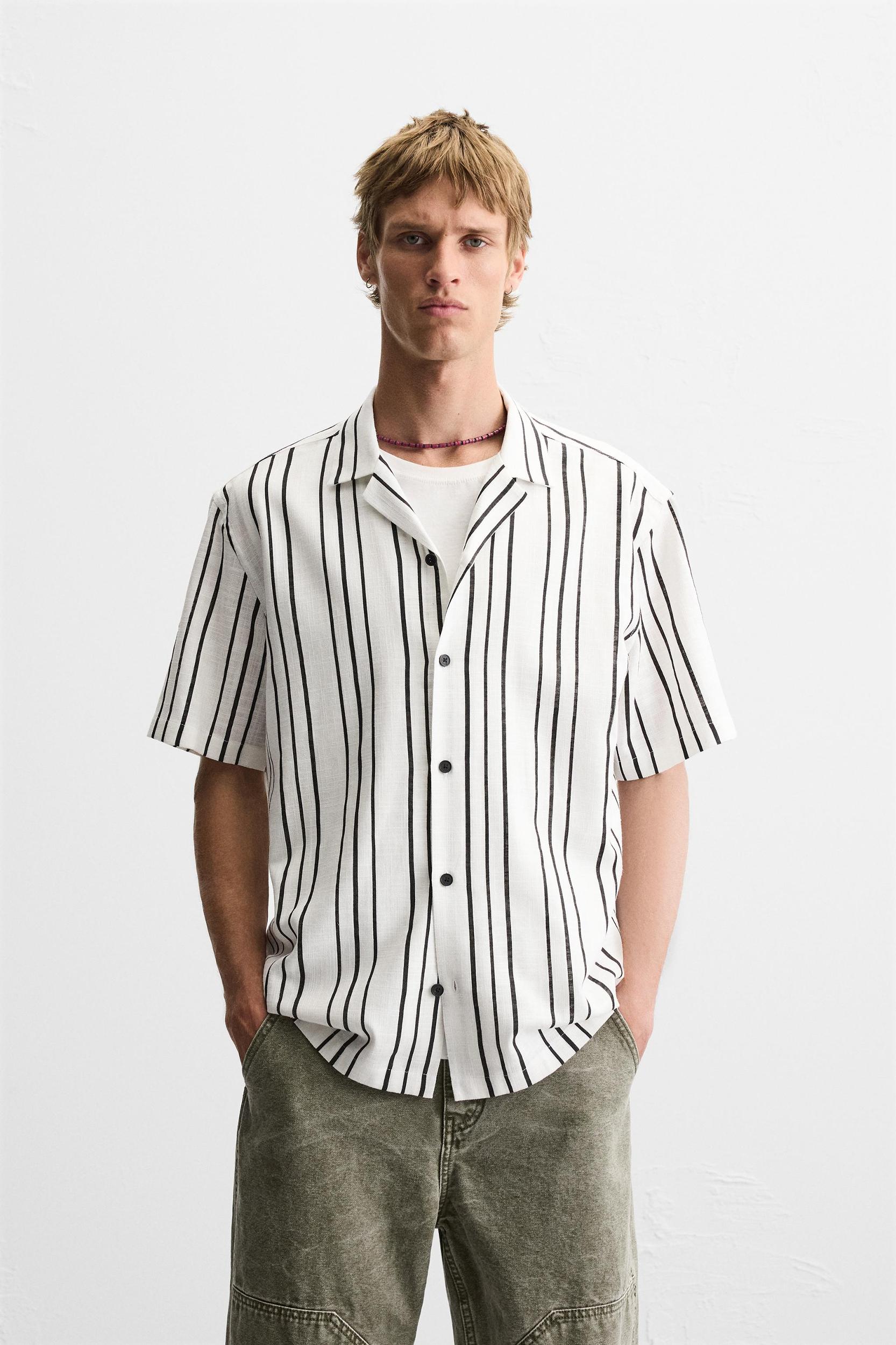 FLOWY STRIPED SHIRT Product Image