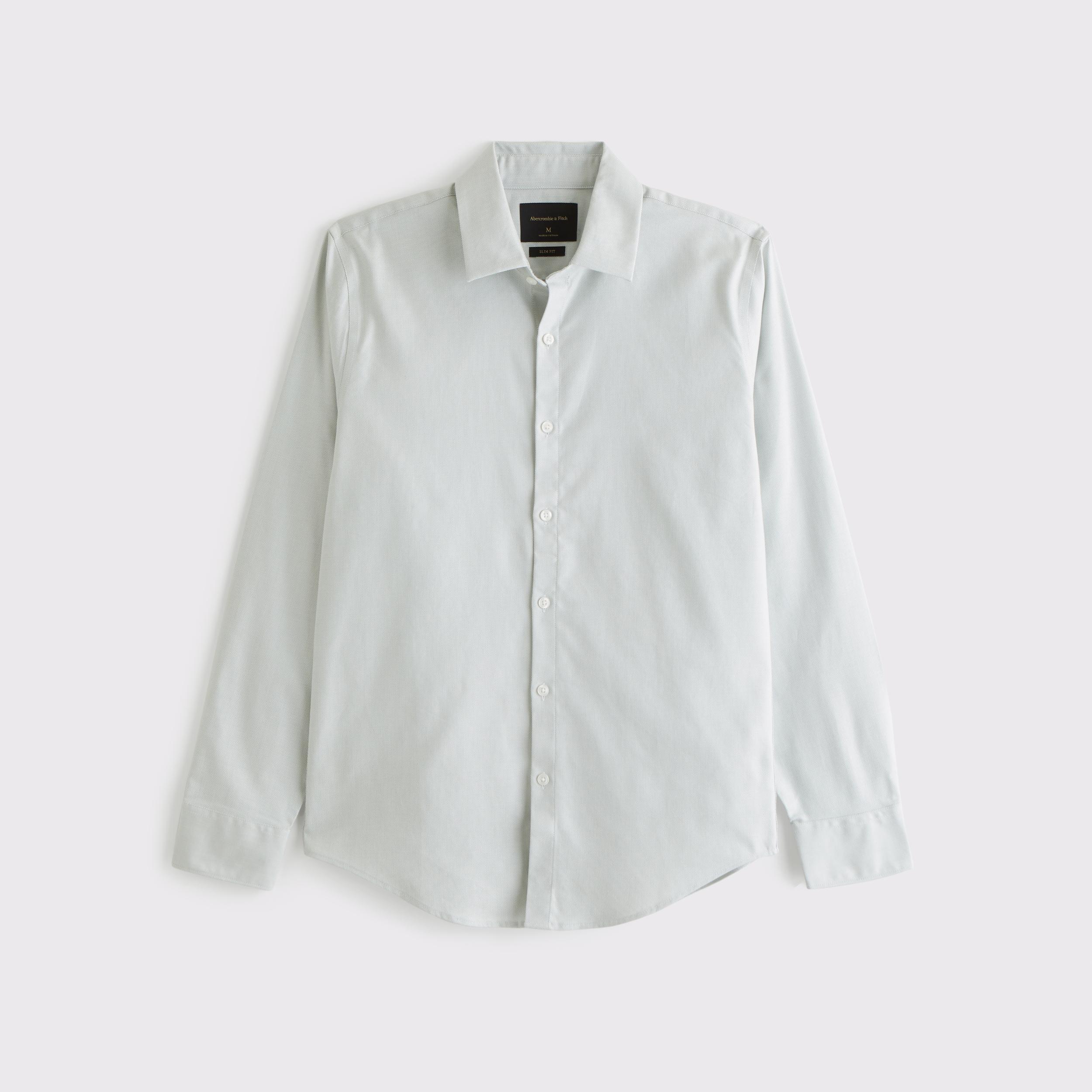 The A&F Collins Slim Suiting Shirt Product Image