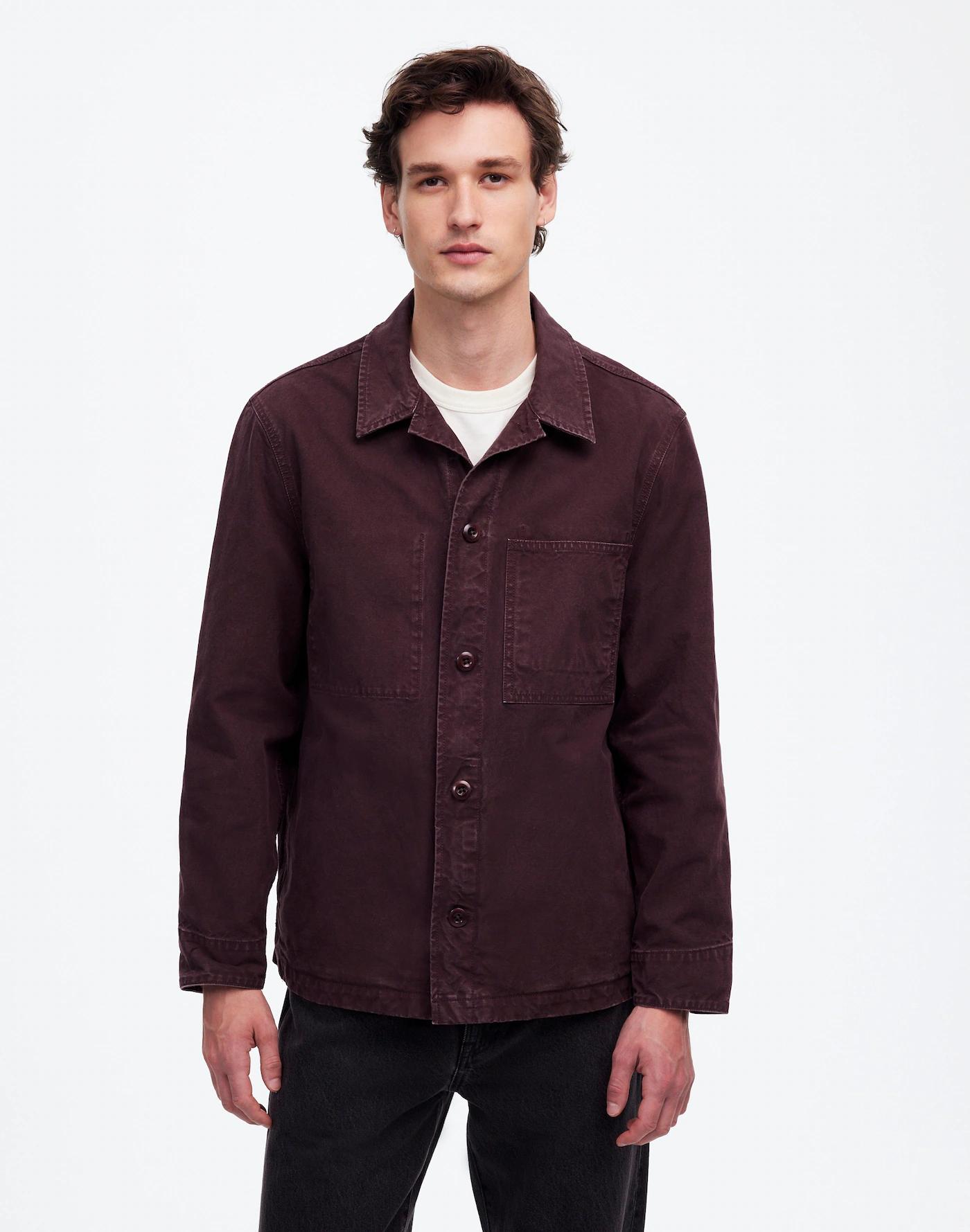 Overshirt in Garment-Dyed Canvas Product Image