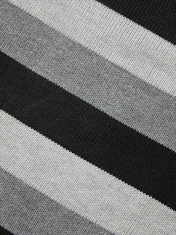 Stripe Button Decor Knit Sweater Product Image