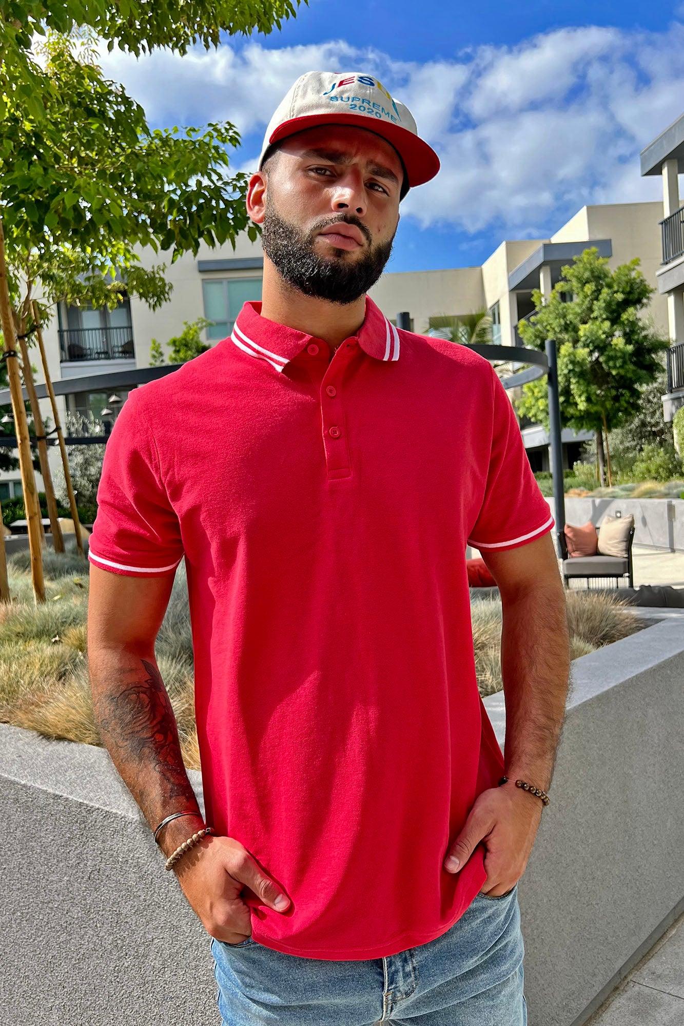 Wilson Short Sleeve Polo - Red Product Image