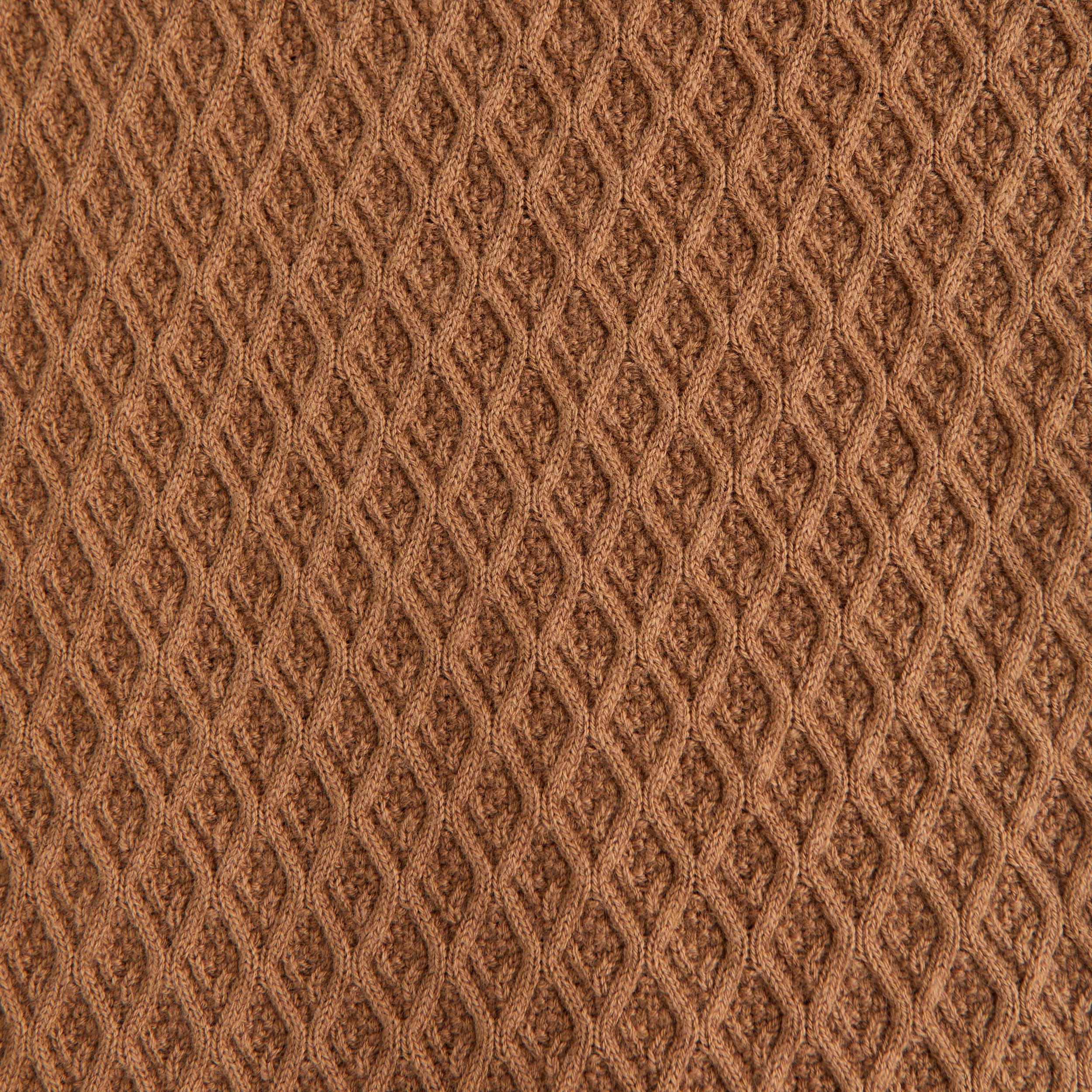 Diamond Stitch Button-Through Sweater Polo Product Image