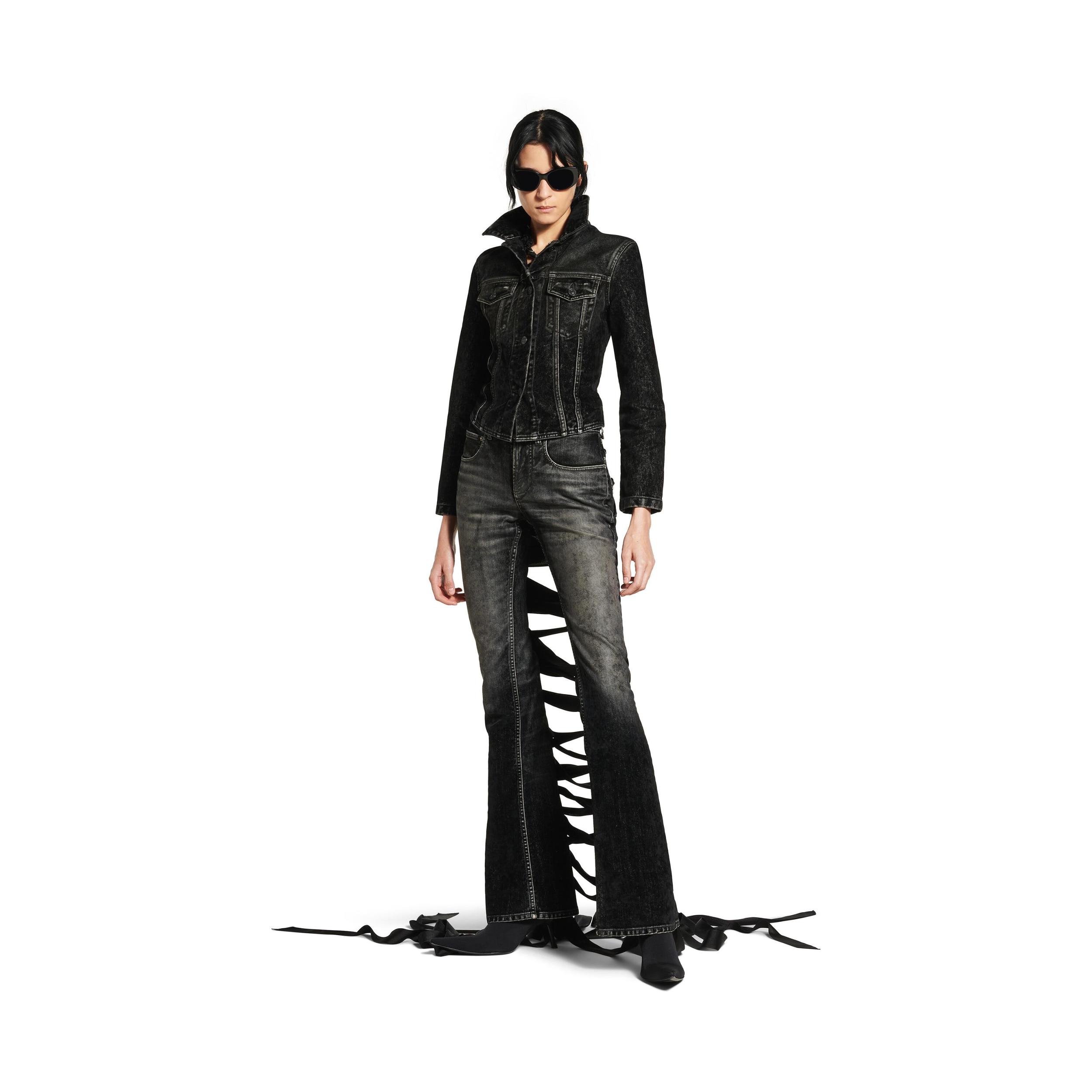 Women's Lace-up Jacket in Black Product Image