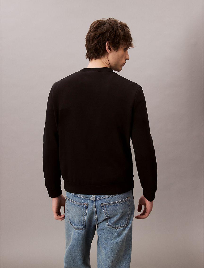 Monogram Logo Fleece Crewneck Sweatshirt Product Image