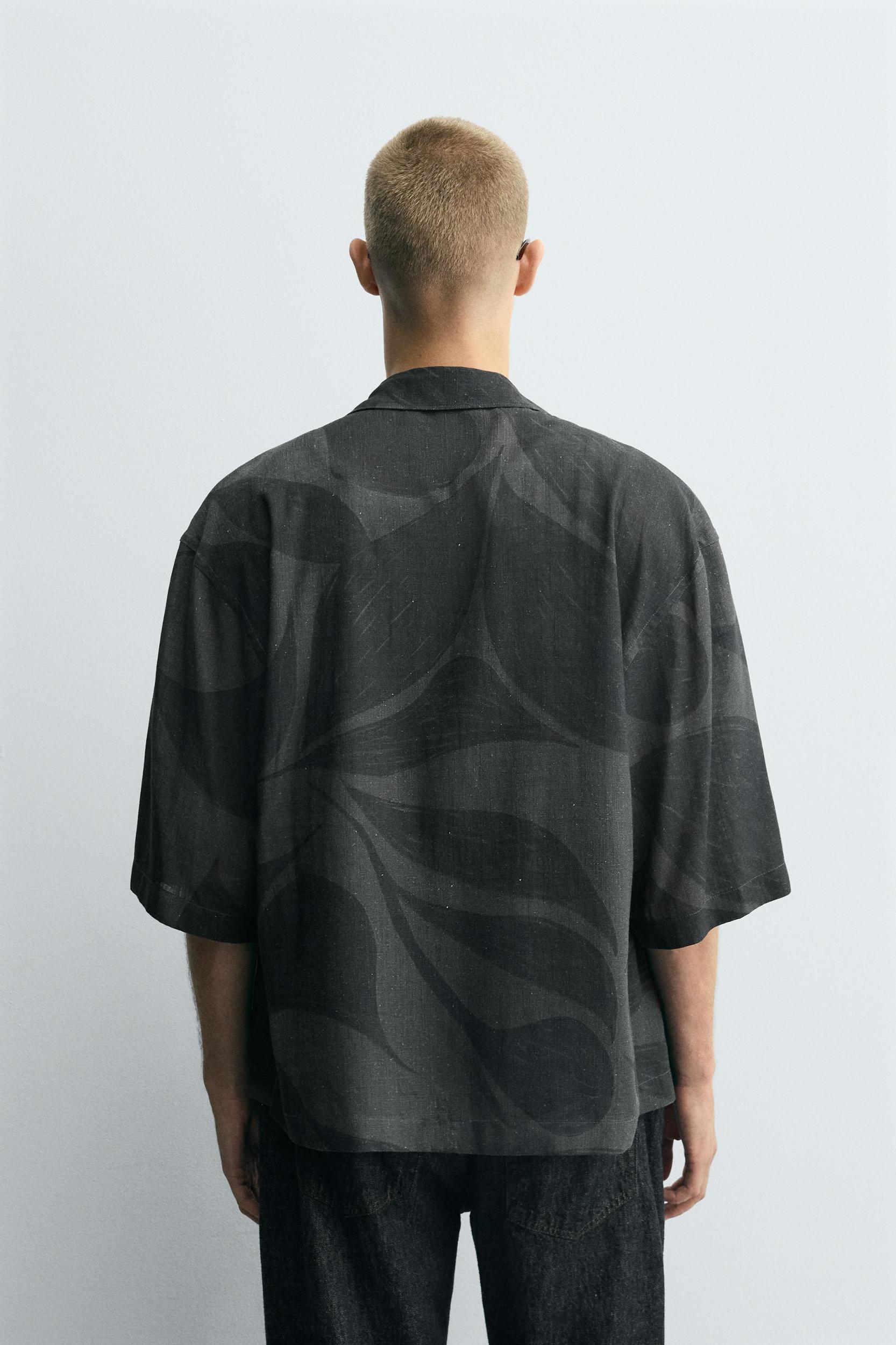VISCOSE-LINEN SHIRT Product Image