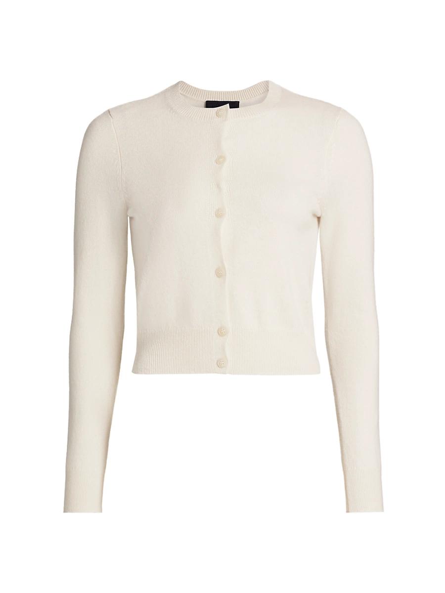 Womens March Crewneck Cashmere Cardigan Product Image