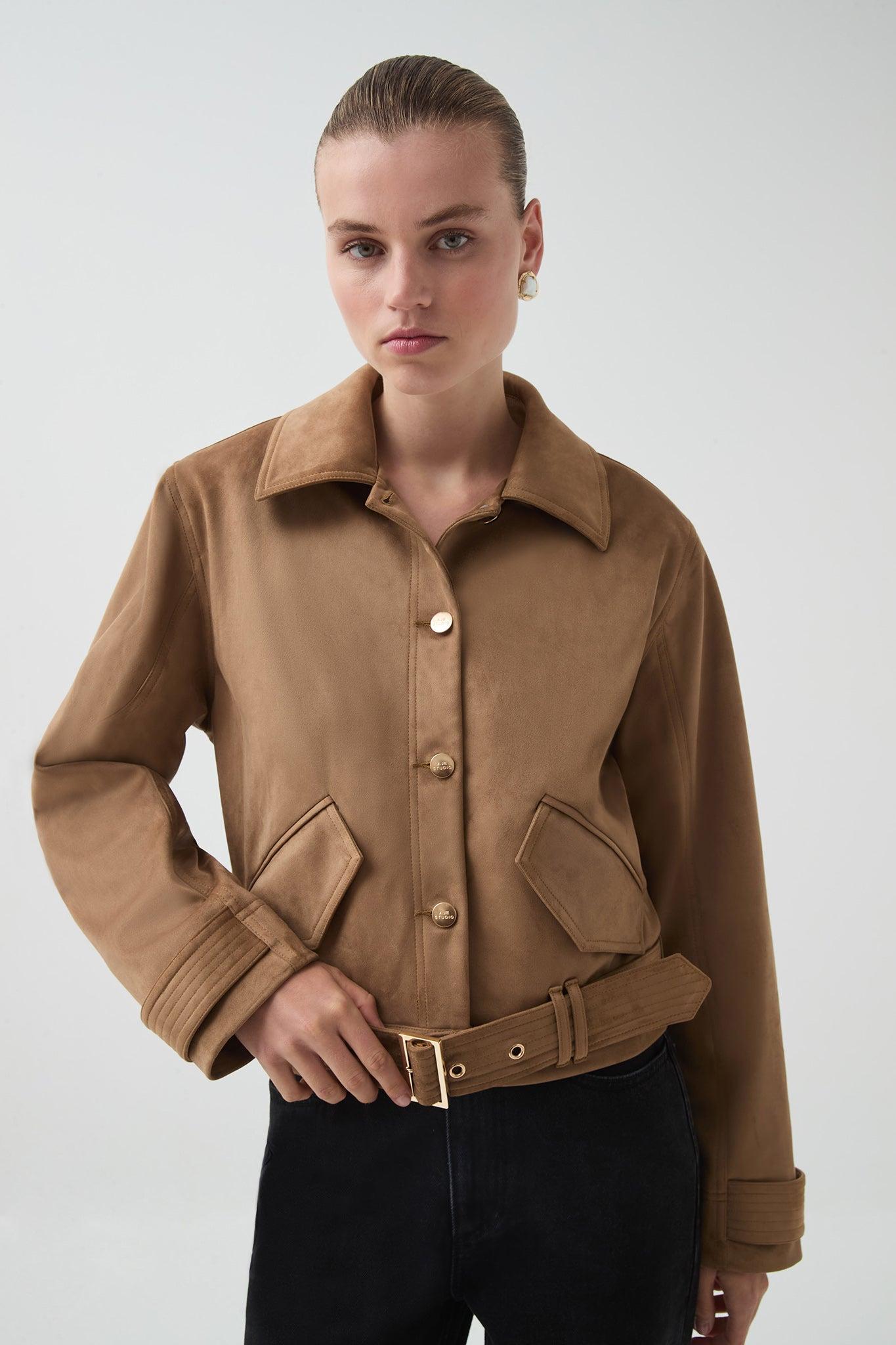 Calyx Vegan Suede Jacket Product Image
