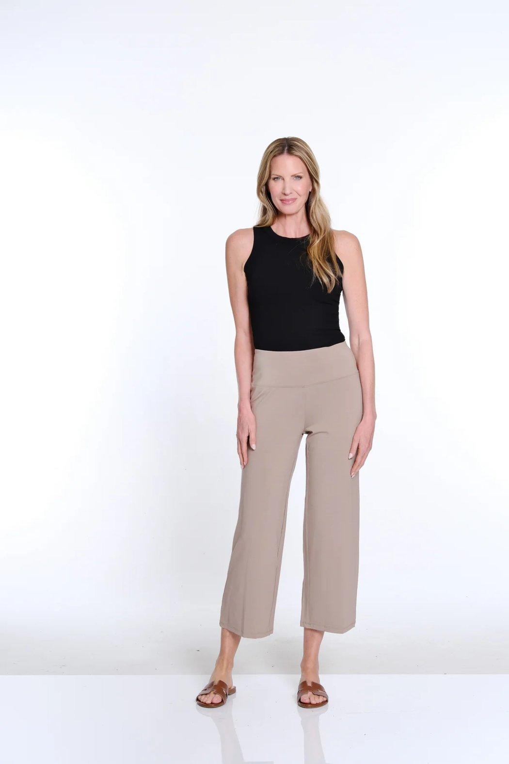 Wide Leg Knit Crop Pant Product Image