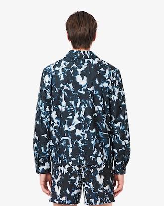 Print Motif Water-Repellent Windbreaker Product Image