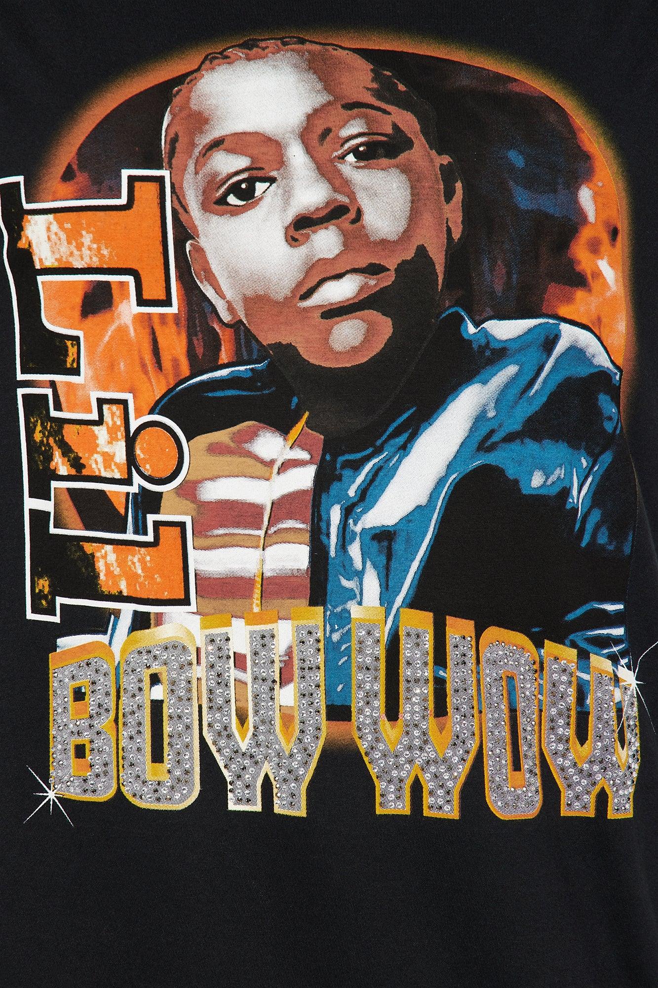 Bow Wow Rhinestone Tee - Black Female Product Image