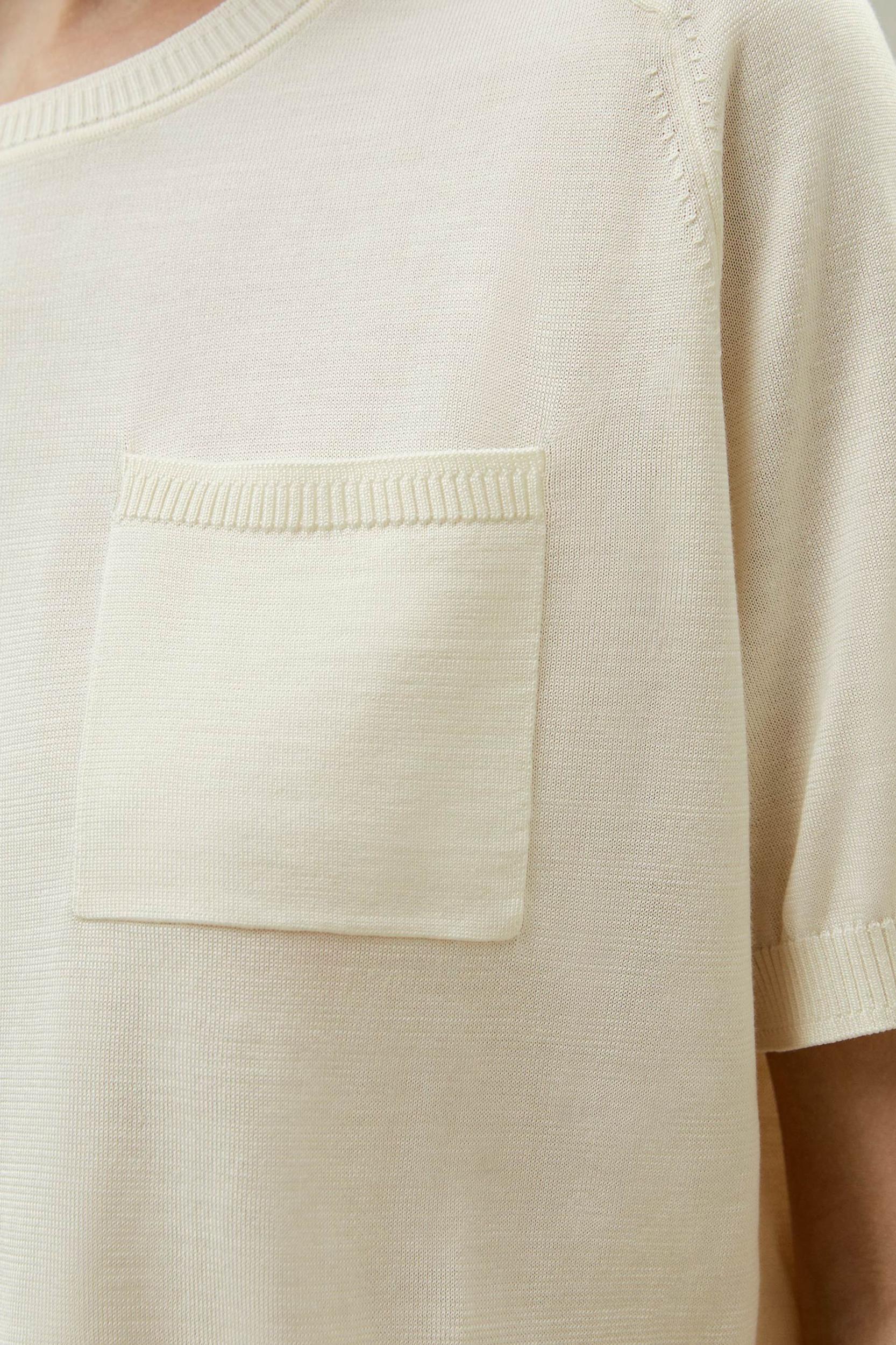 Basic Silk Crewneck T-shirt Product Image