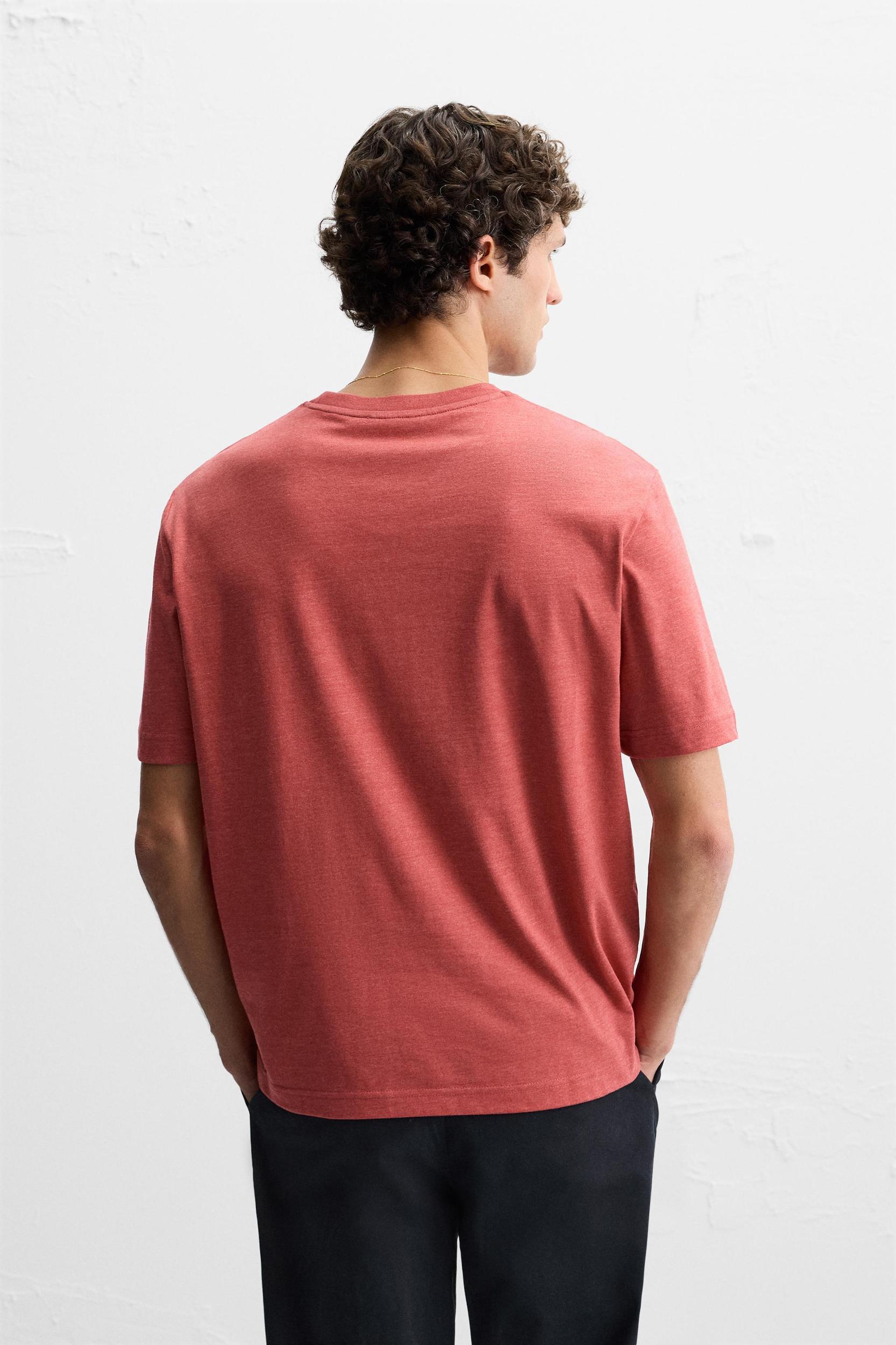 WASHED T-SHIRT WITH SLITS Product Image