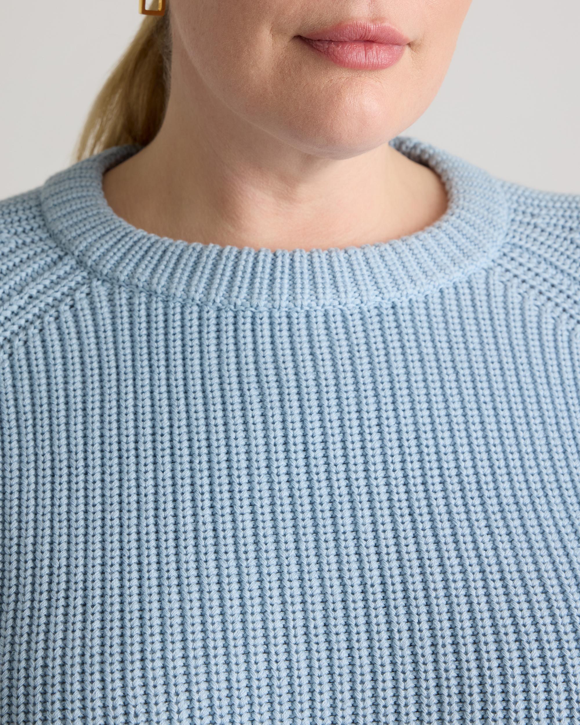 Quince | Women's Fisherman Crew Sweater Organic Cotton Product Image