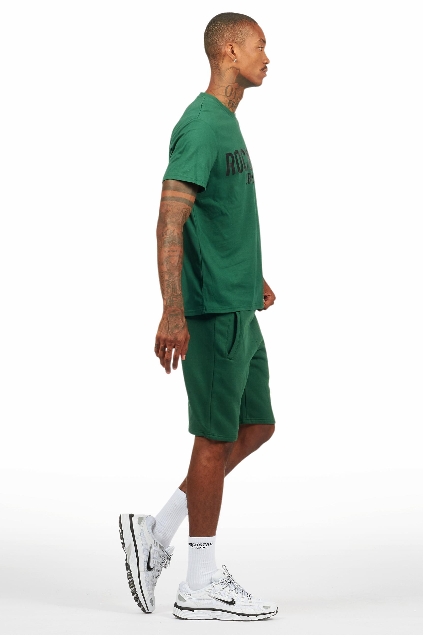 Sana Green/Black Short Set Male Product Image