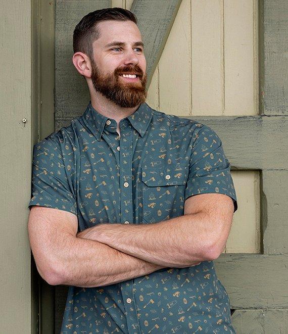 Dakota Grizzly Reel Stretch Short Sleeve Woven Shirt Product Image