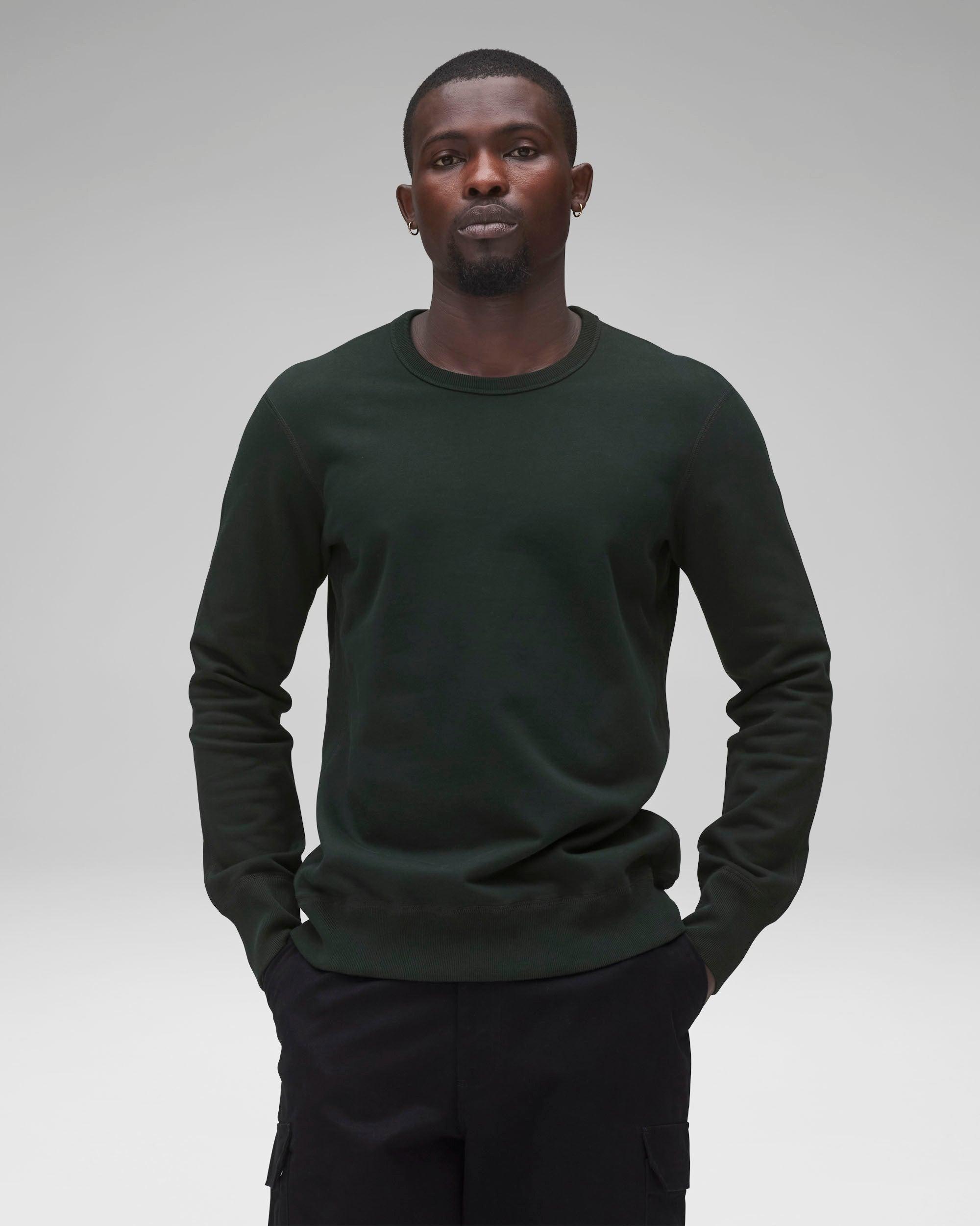 Midweight Terry Slim Crewneck - Vault Male Product Image