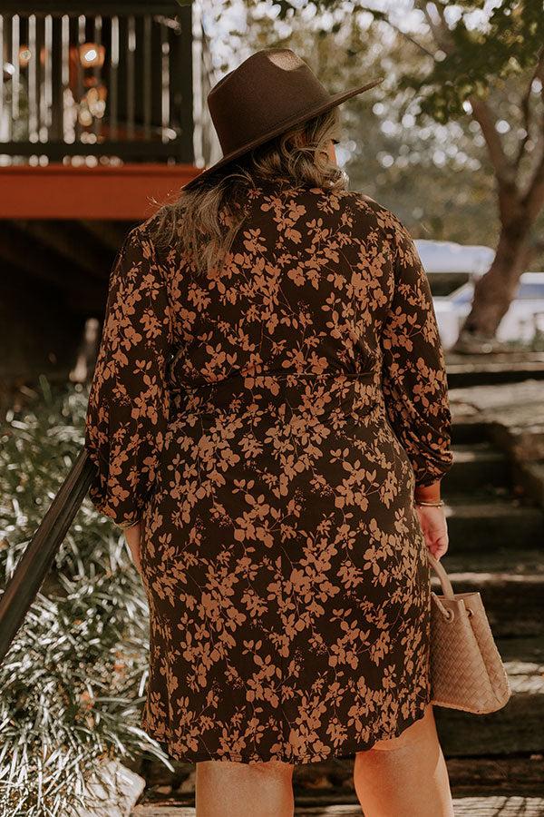 Maple Dreams Floral Mini Dress Curves Product Image