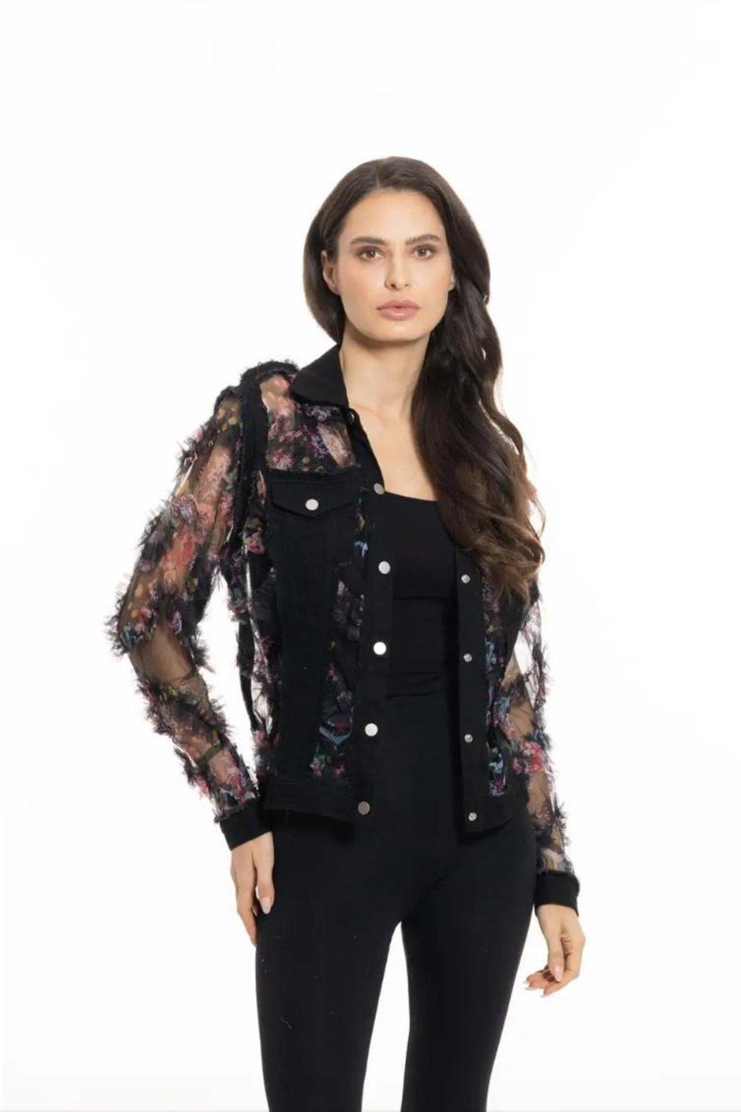 Black Floral Jacket Product Image