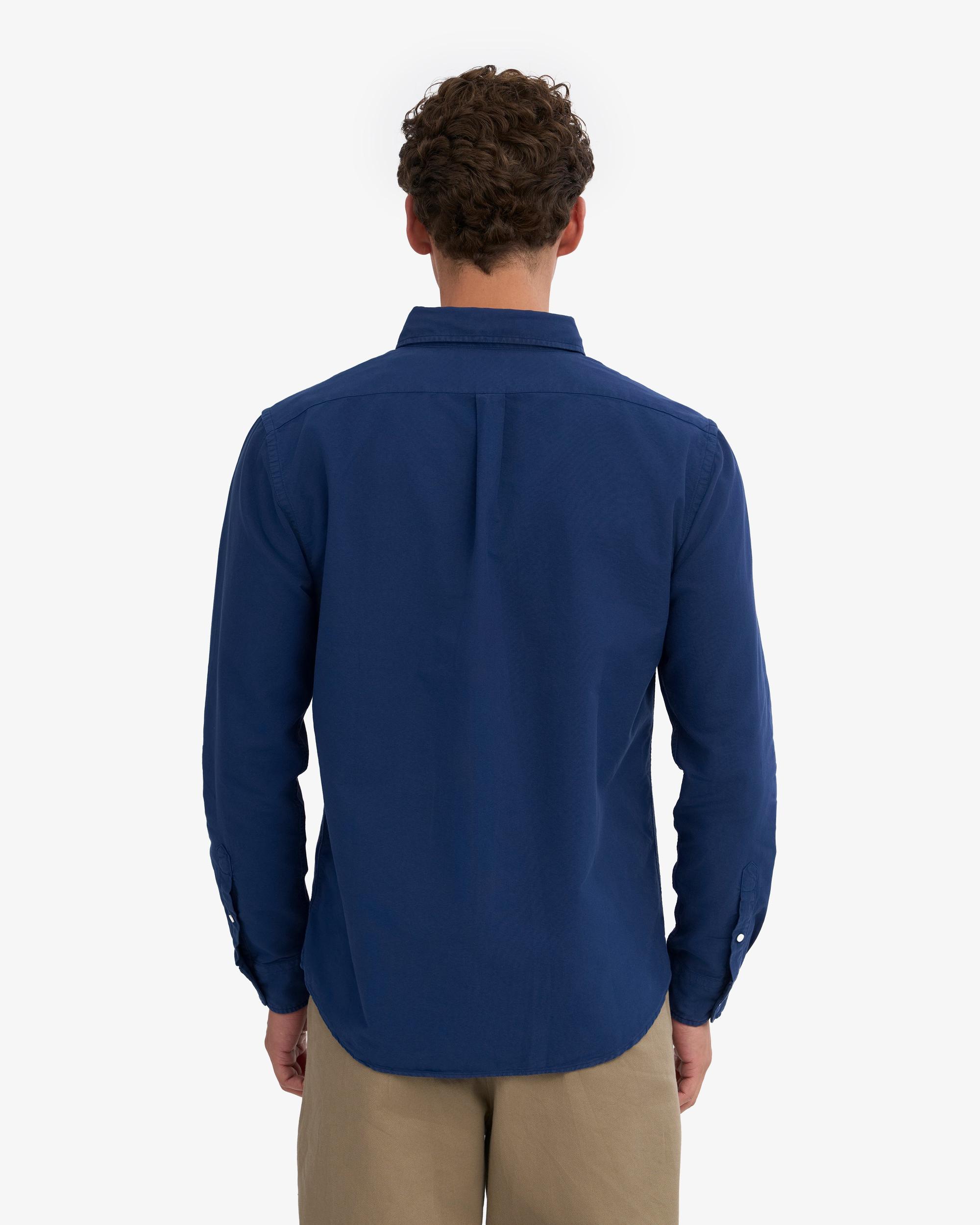 Organic Button Down Shirt - Marine Blue Product Image