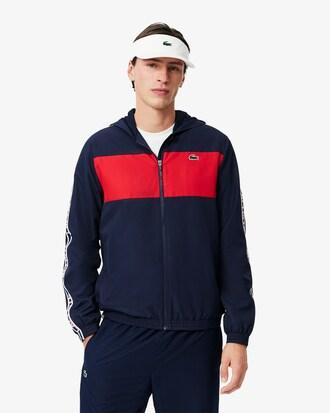 Colour-Block Logo Stripe Tennis Jacket Product Image