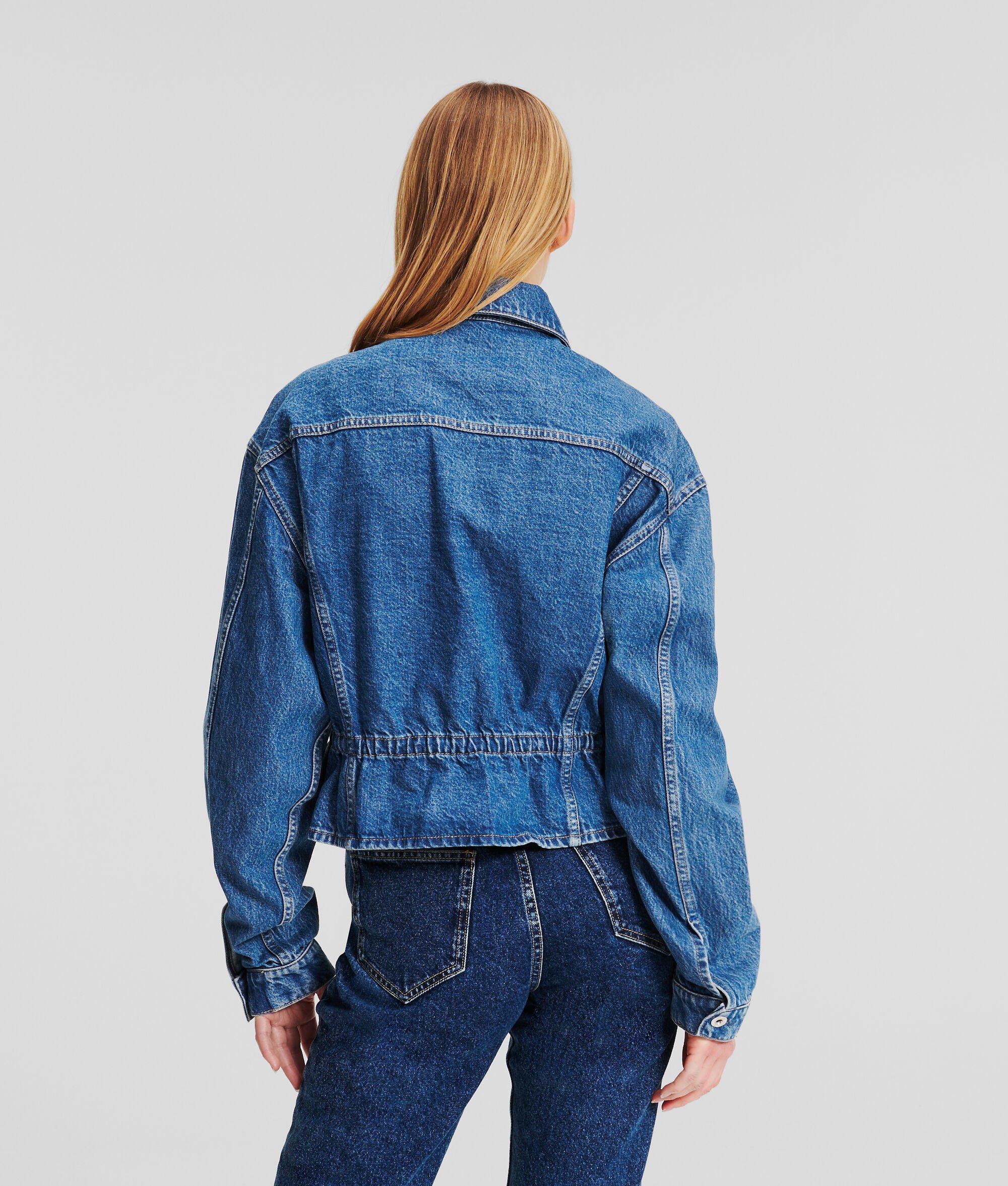 TIE WAIST DENIM JACKET Product Image