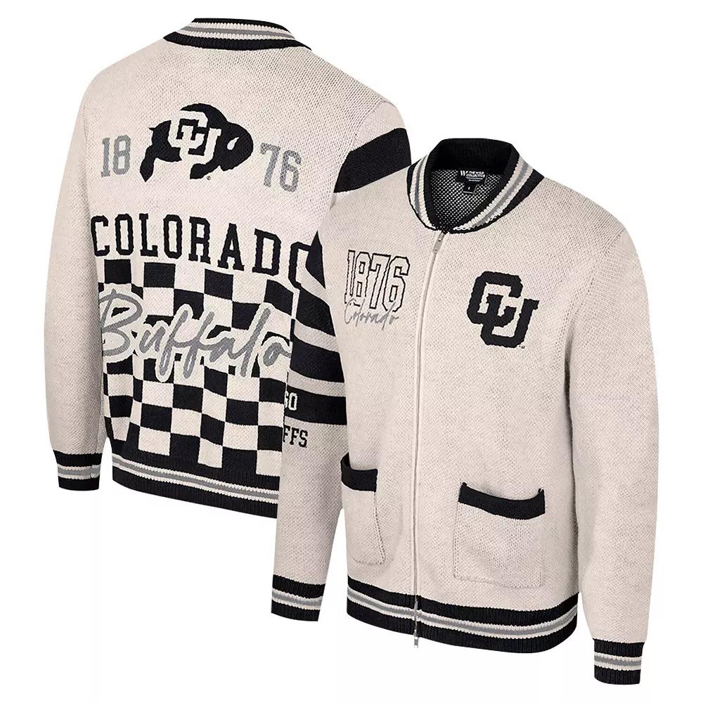Women's Colosseum Cream Colorado Buffaloes Jacquard Full-Zip Sweater,  Product Image