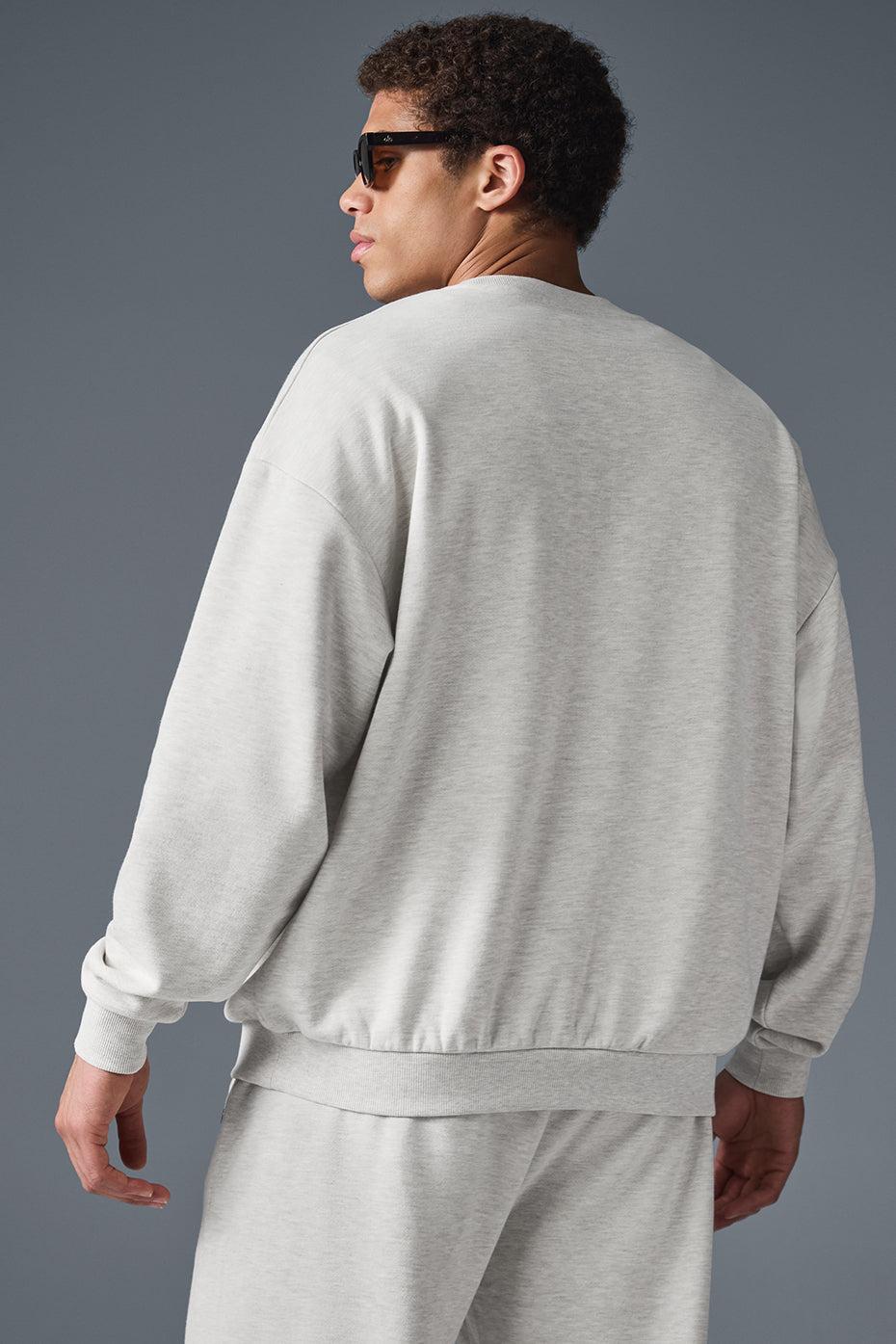 Accolade Crew Neck Pullover - White Heather Product Image