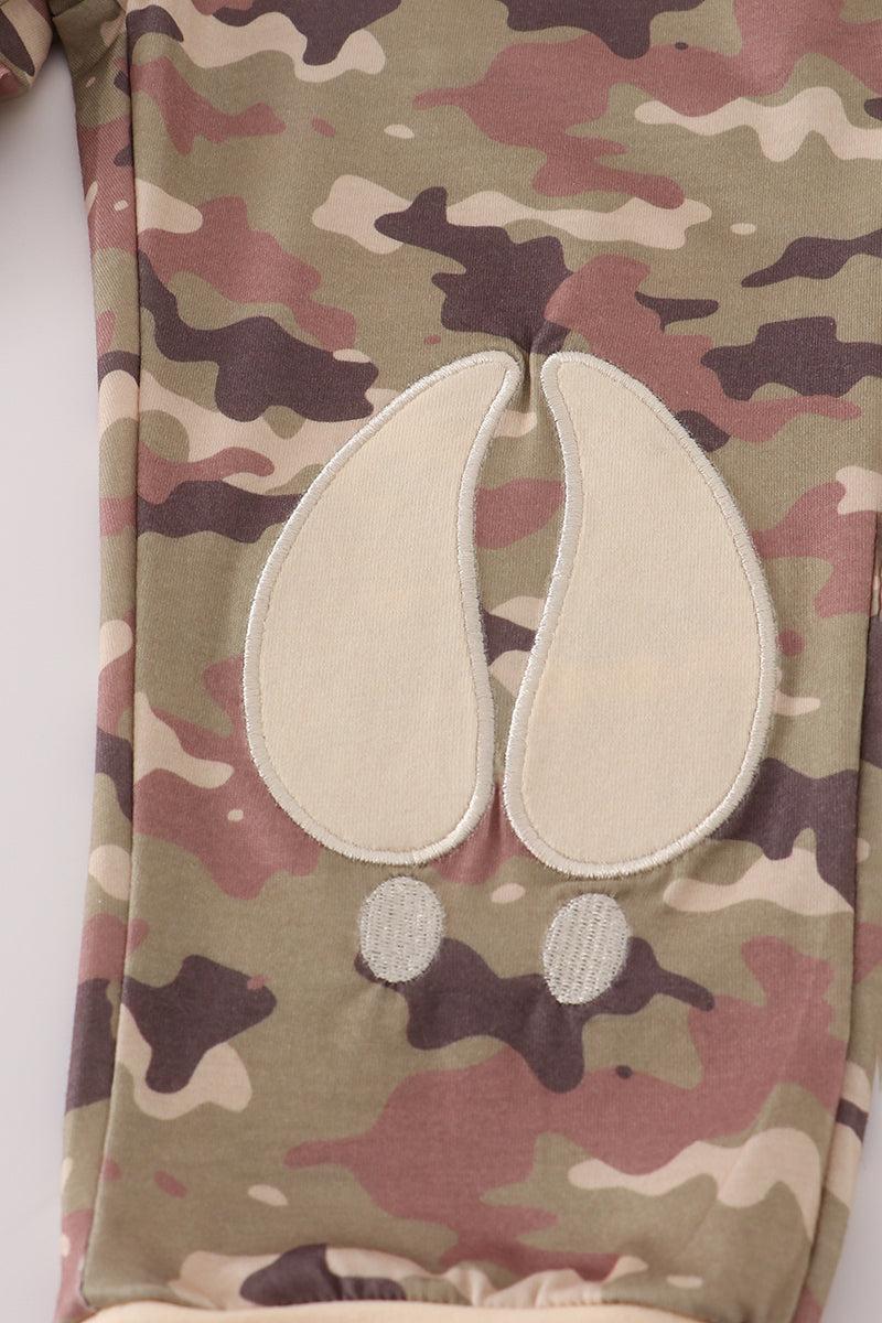 Camouflage antler embroidery pants set Product Image