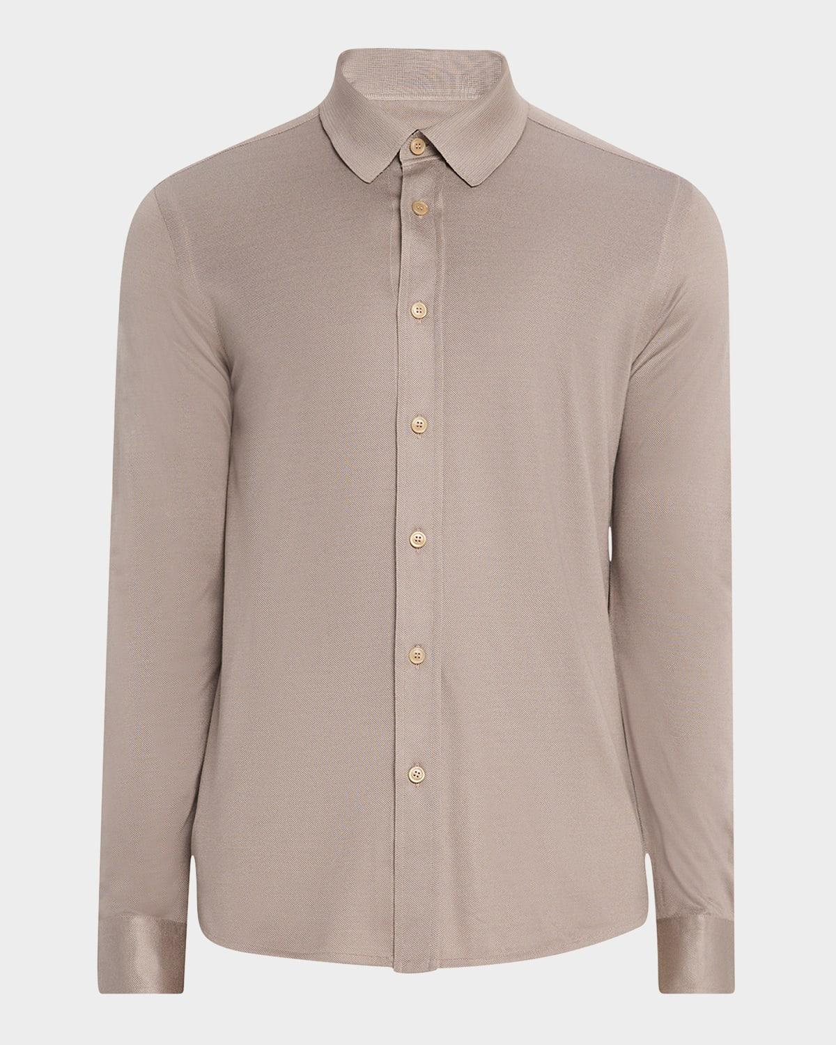 Mens Silk Pique Sport Shirt Product Image