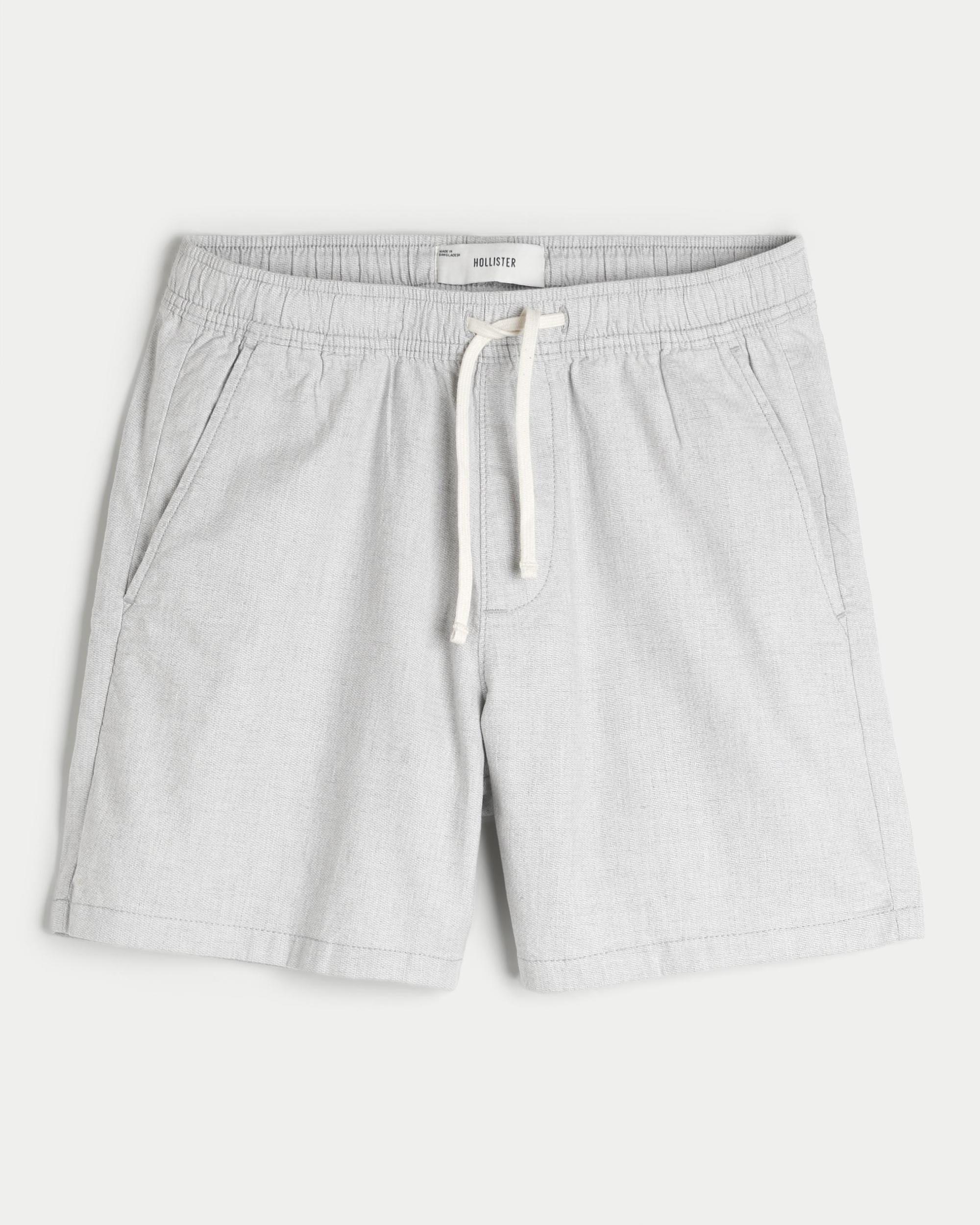 Mid-Thigh Twill Pull-On Shorts Product Image