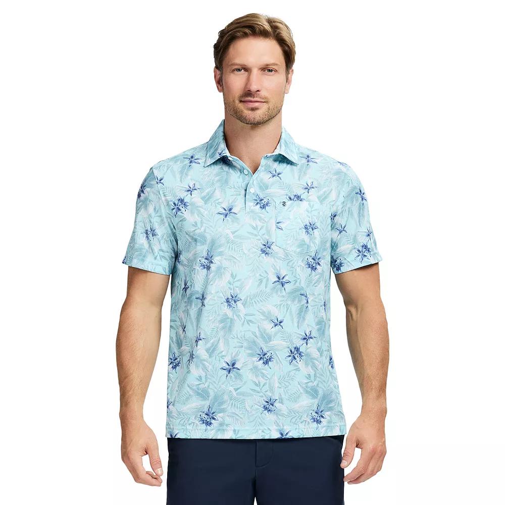 Men's IZOD Sunshield Performance Short Sleeve Polo, Size: Small, Limpet White Product Image