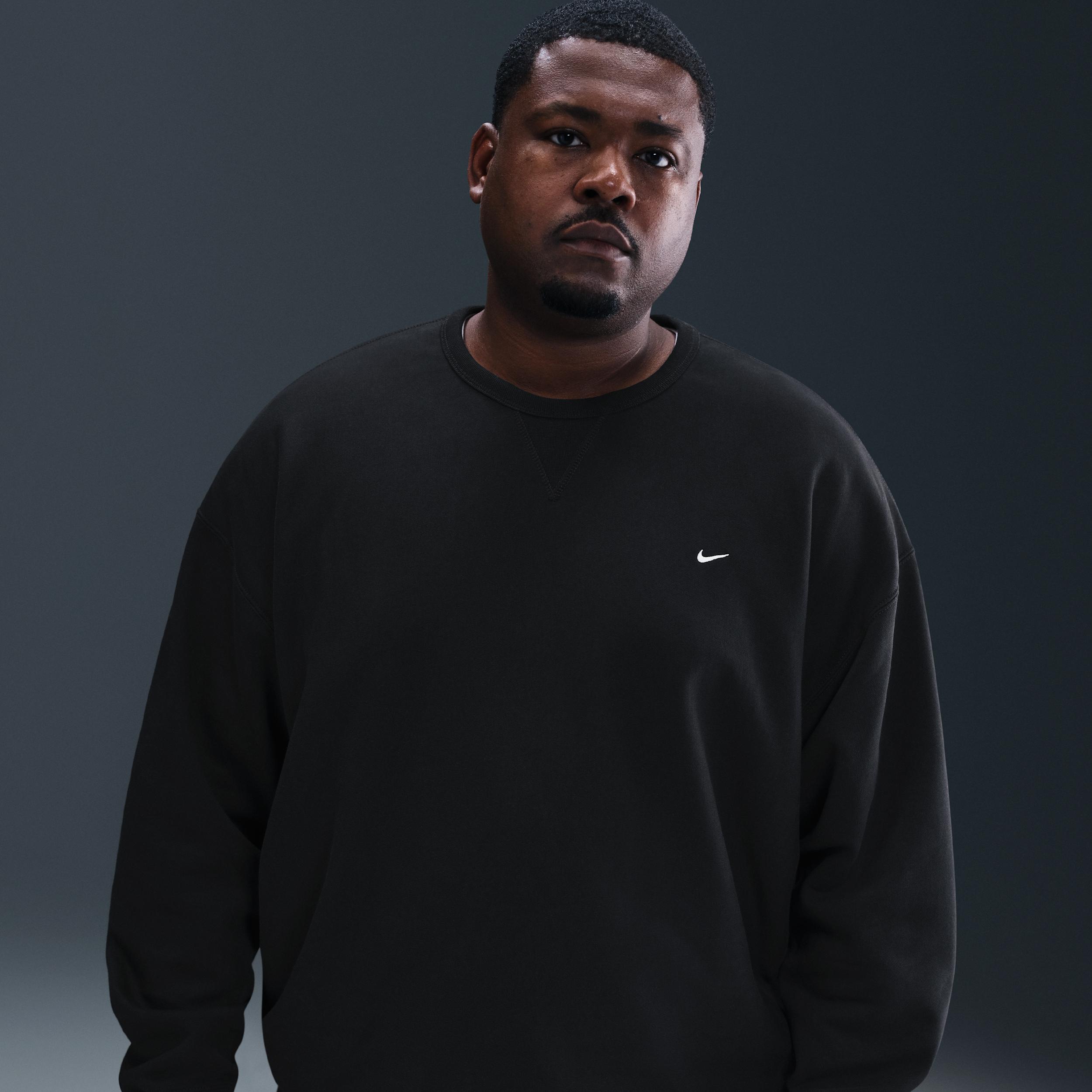 Nike Mens Solo Swoosh Fleece Crew | HV1086-010 Product Image