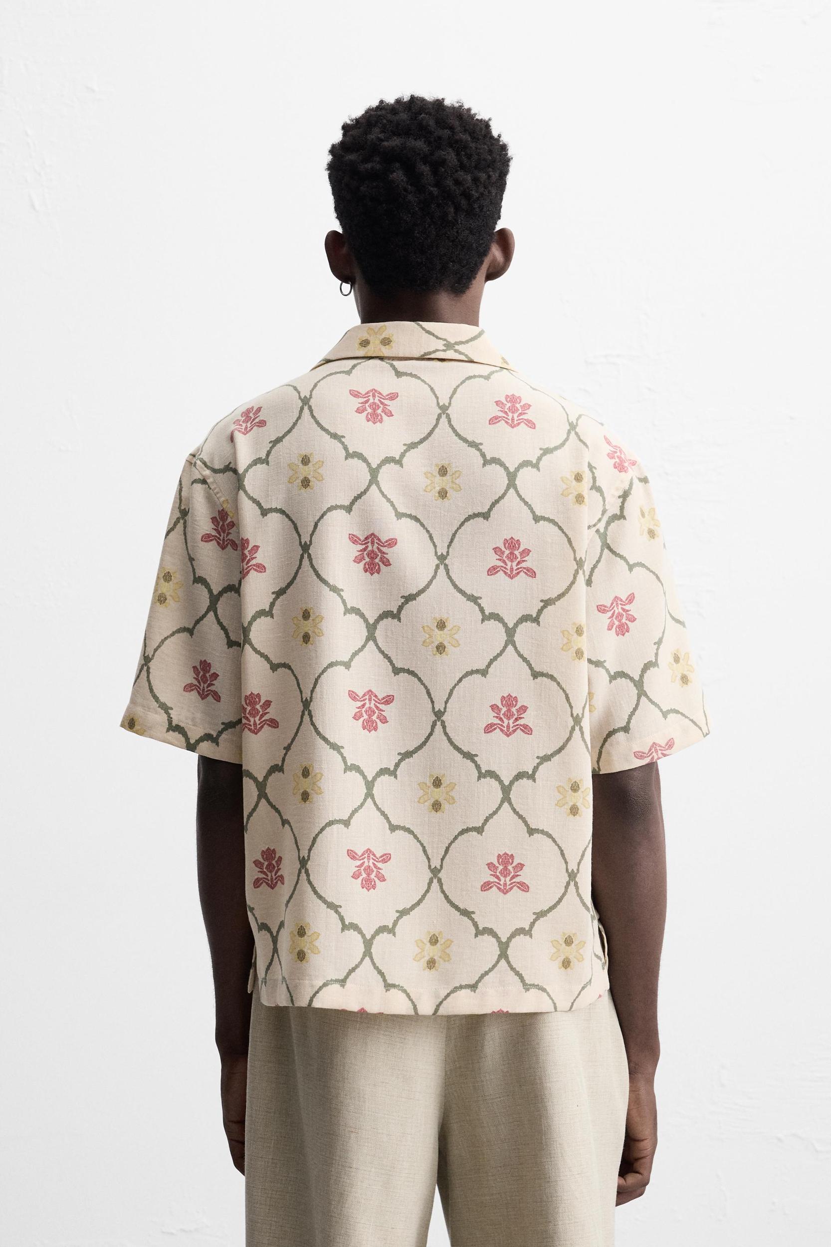 RHOMBUS PRINT SHIRT Product Image