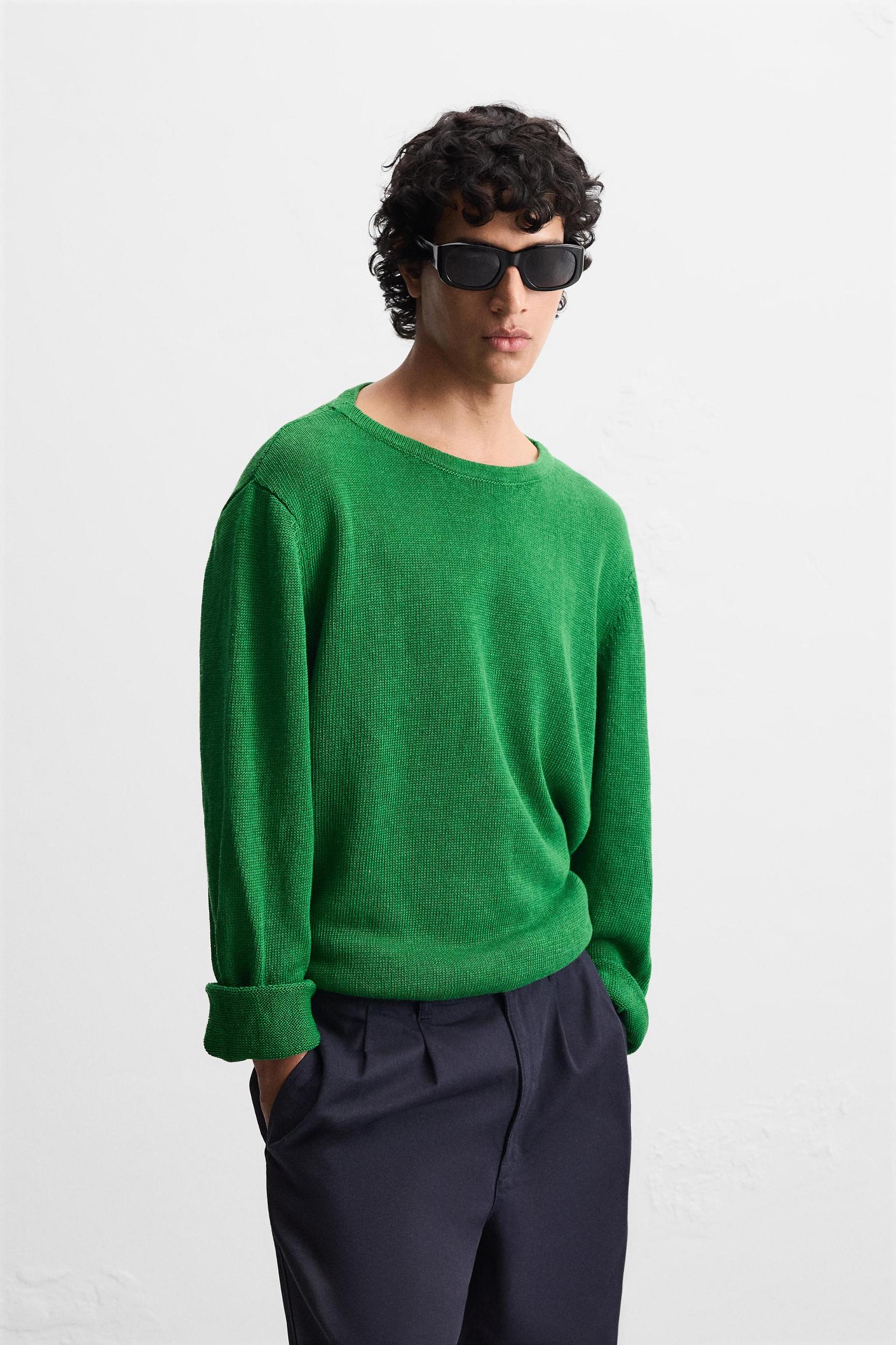 100% LINEN SWEATER Product Image