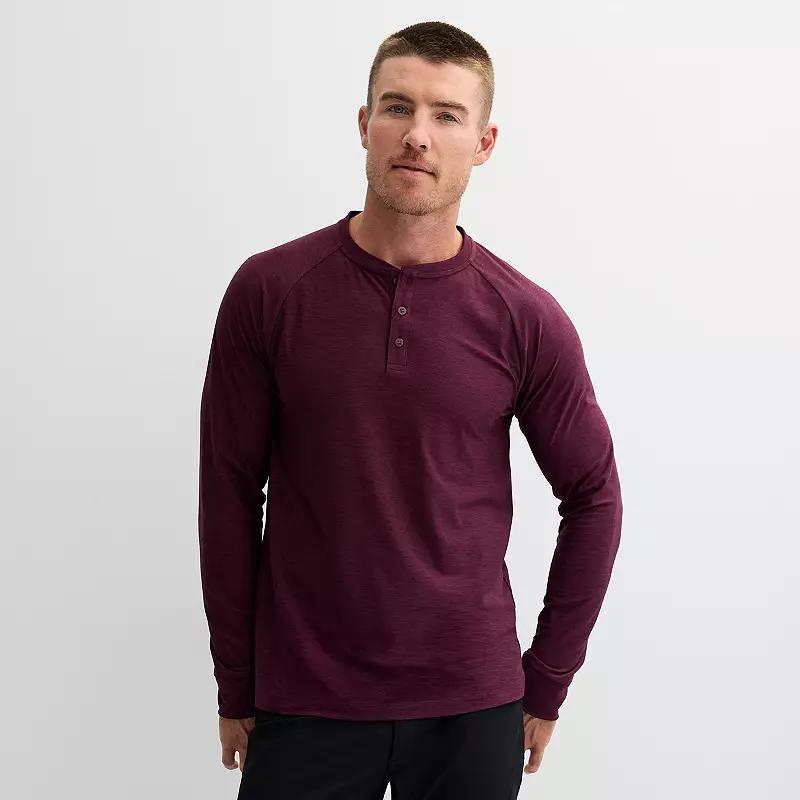 Men's FLX Long Sleeve Luxury Soft Wander Henley,  Product Image