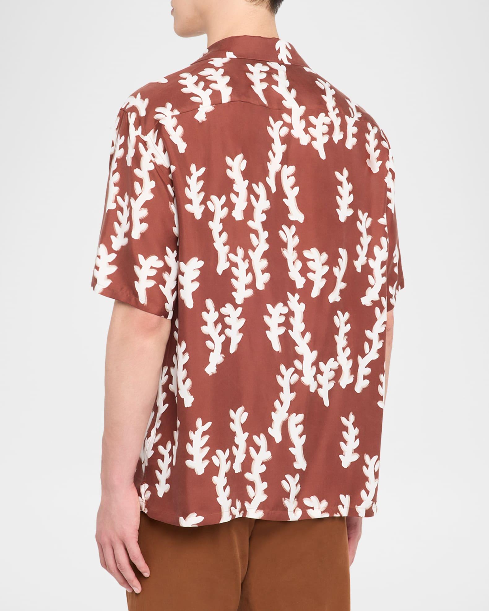 Men's Silk Oasi Print Short-Sleeve Shirt Product Image