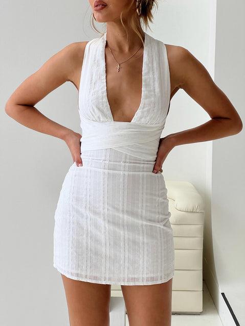 Alsace Mini Dress White Product Image