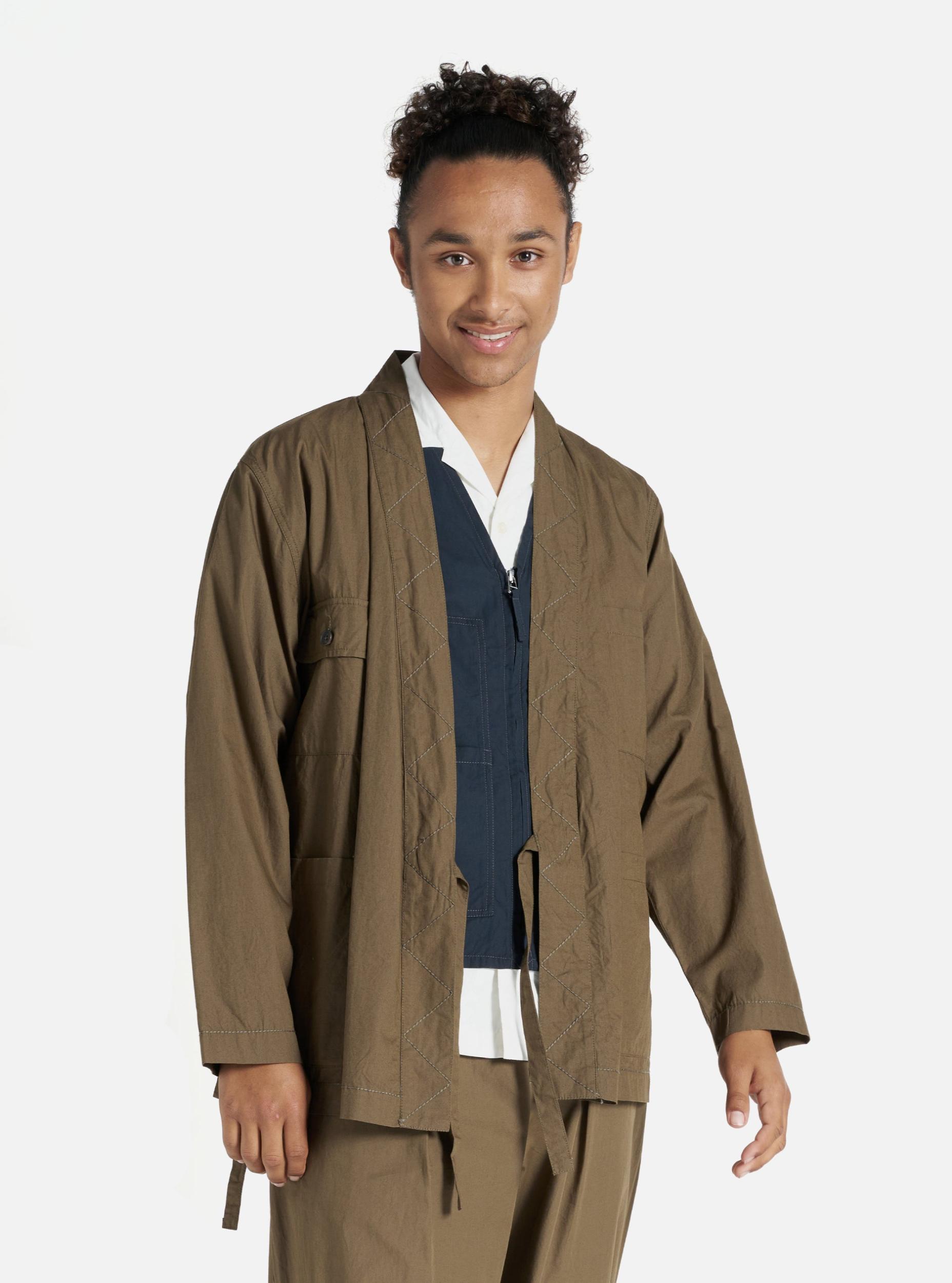 Universal Works Osaka Work Jacket in Khaki Broad Cloth Product Image