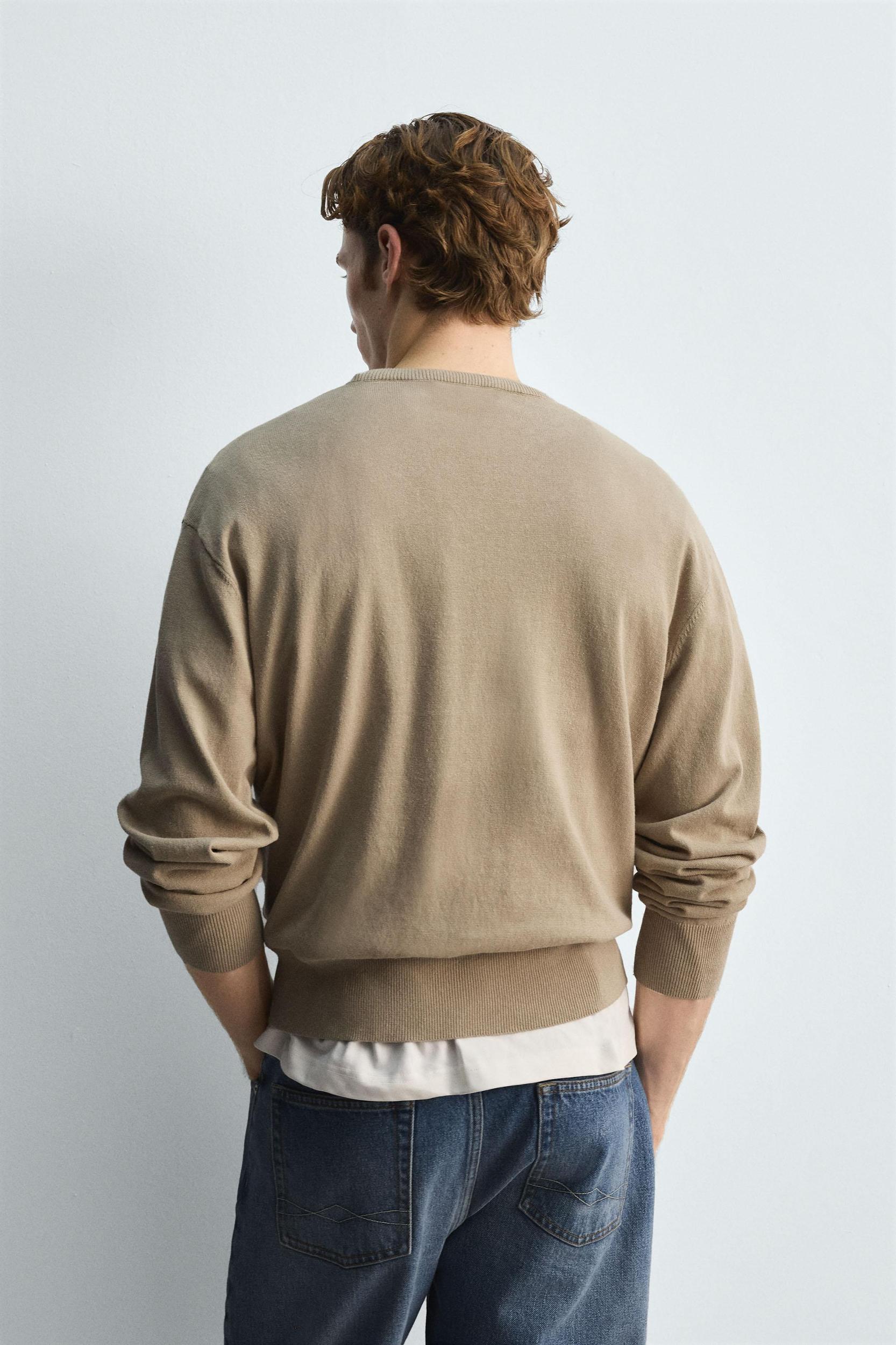 COTTON-RAMIE SWEATER Product Image
