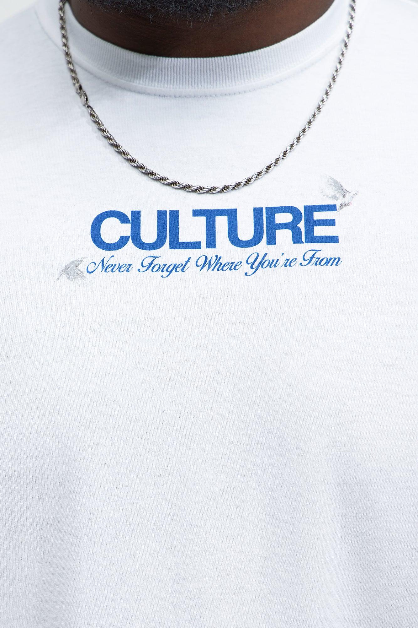 Culture Above All Short Sleeve Tee - White Product Image