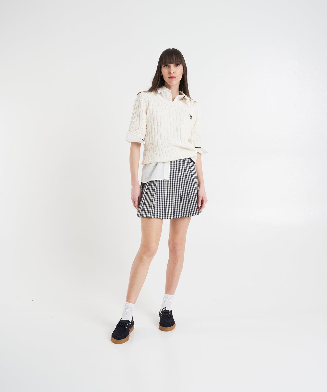 Pleated miniskirt Product Image