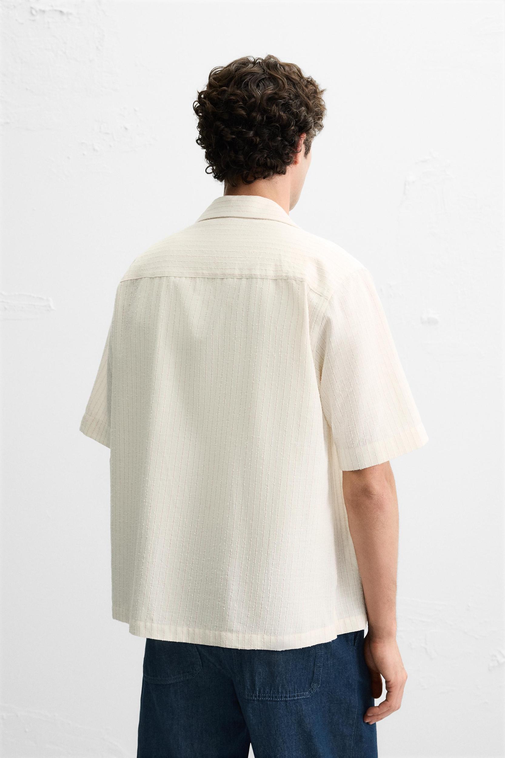 TEXTURED STRIPED SHIRT Product Image