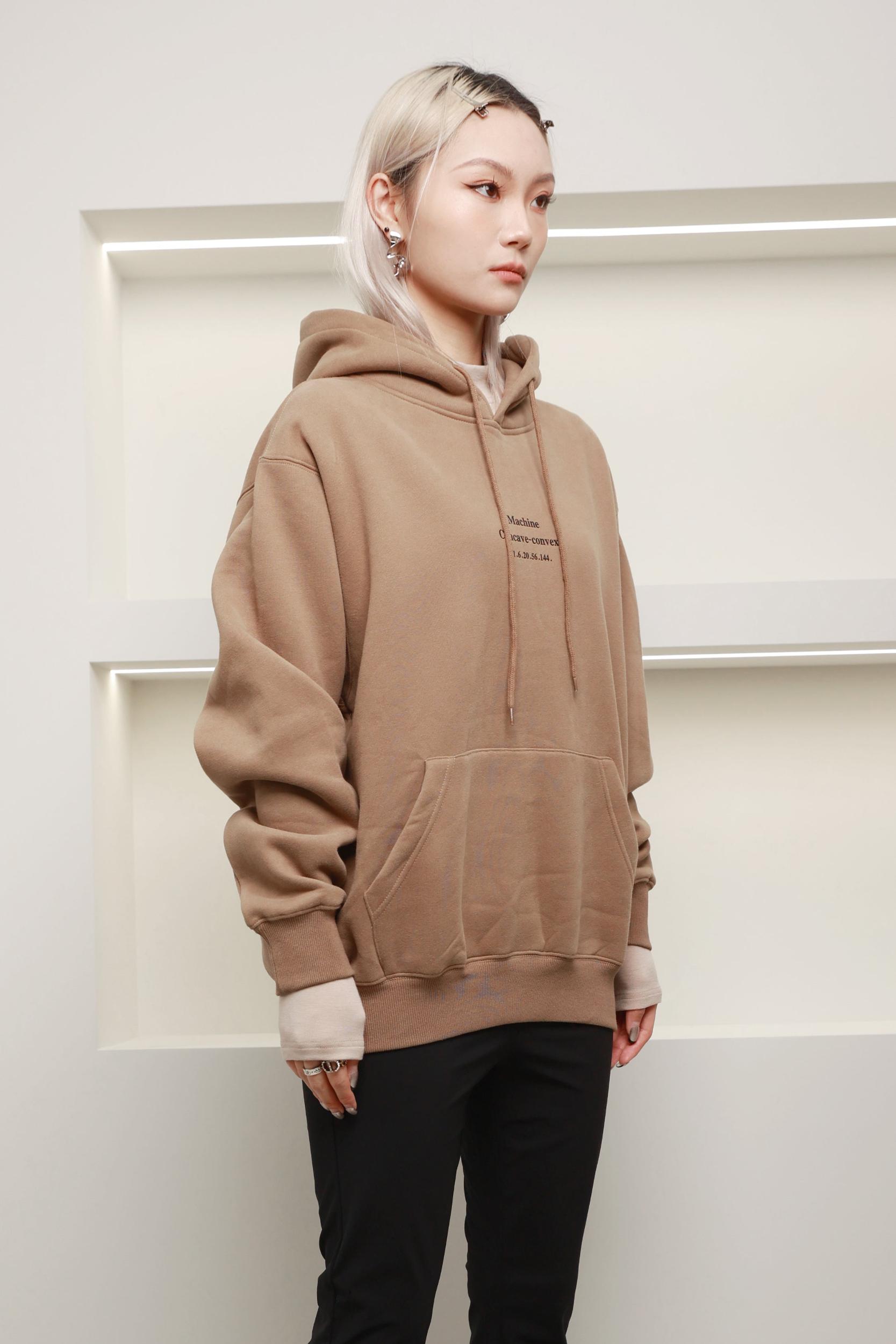Essential Oversized Sweatshirt Hoodie Camel Product Image