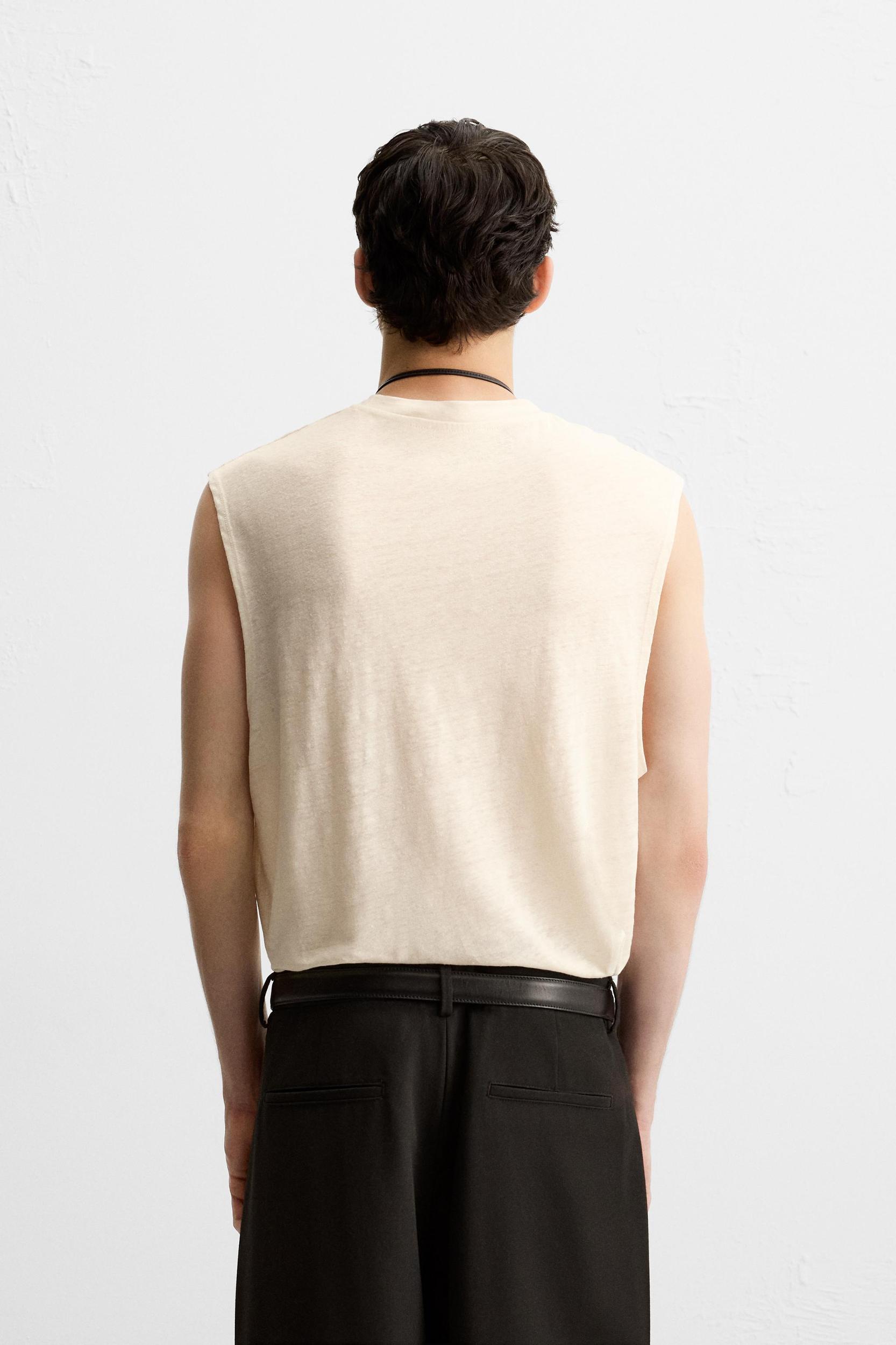 100% LINEN TANK TOP Product Image