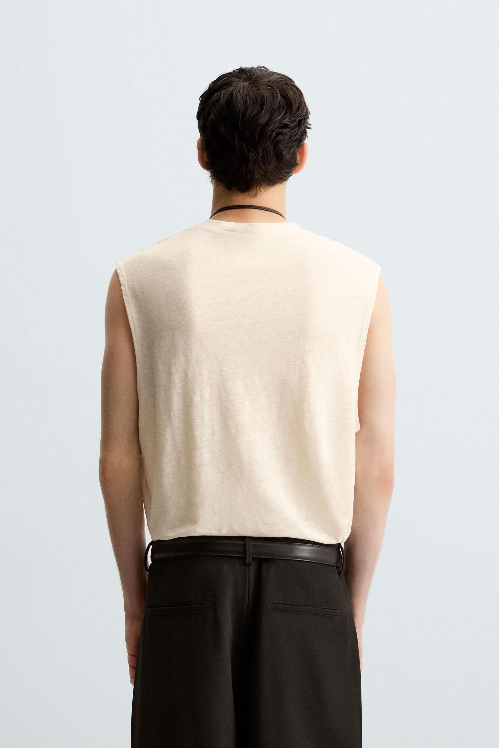 100% LINEN TANK TOP Product Image