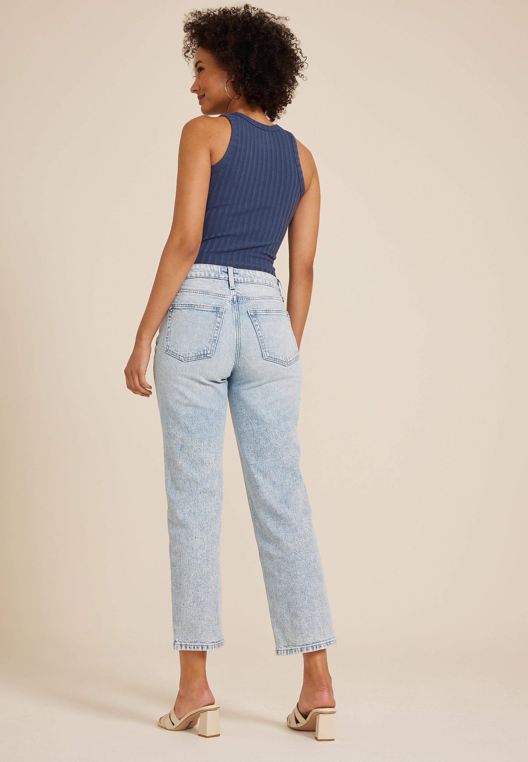 edgely™ Light High Rise Relaxed Straight Ankle Jean Product Image